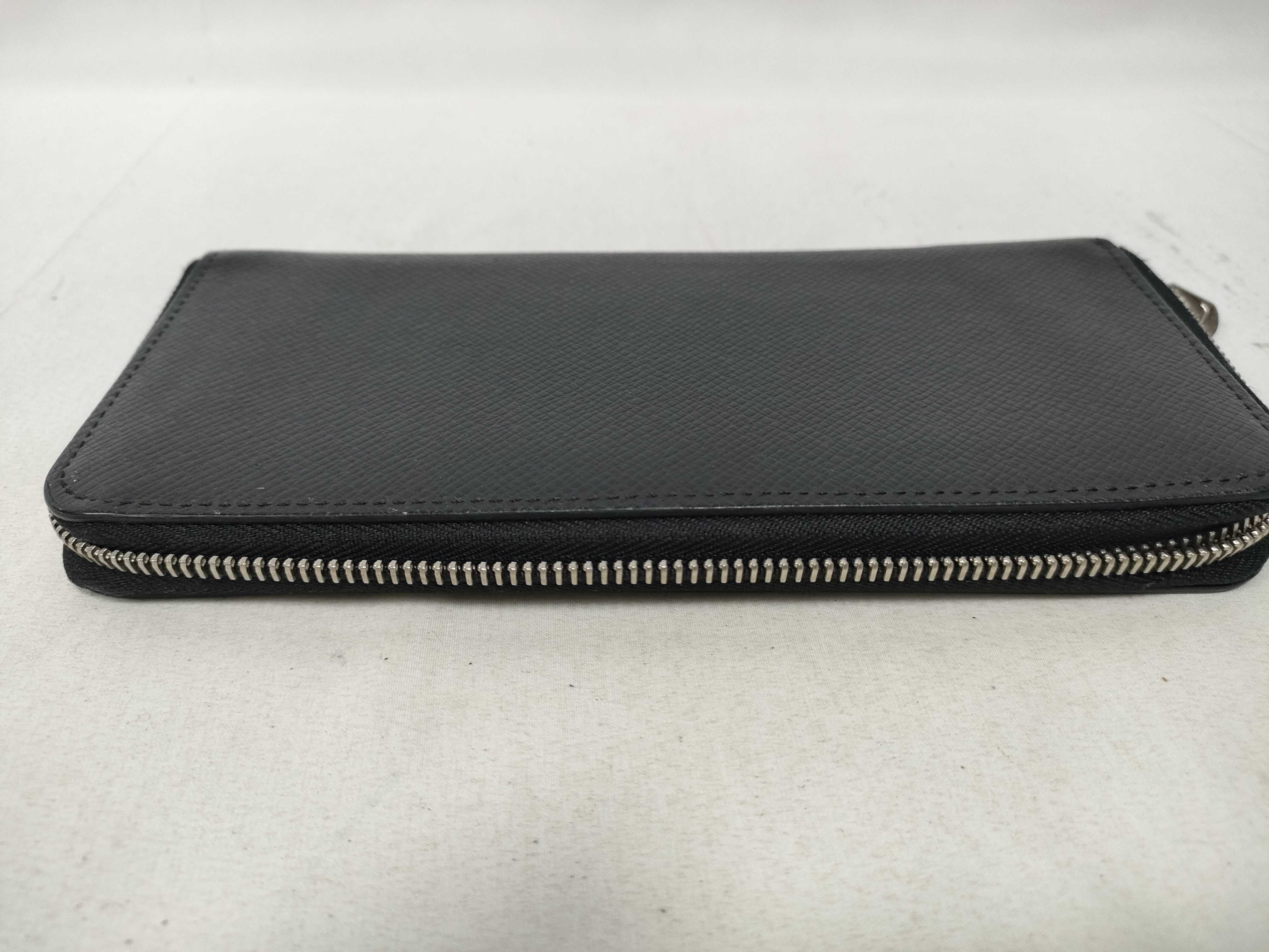Taiga (Louis Vuitton) Long Wallet Taiga Zippy Wallet Vertical M30510 Blue Marine Leather Wallet — view 7