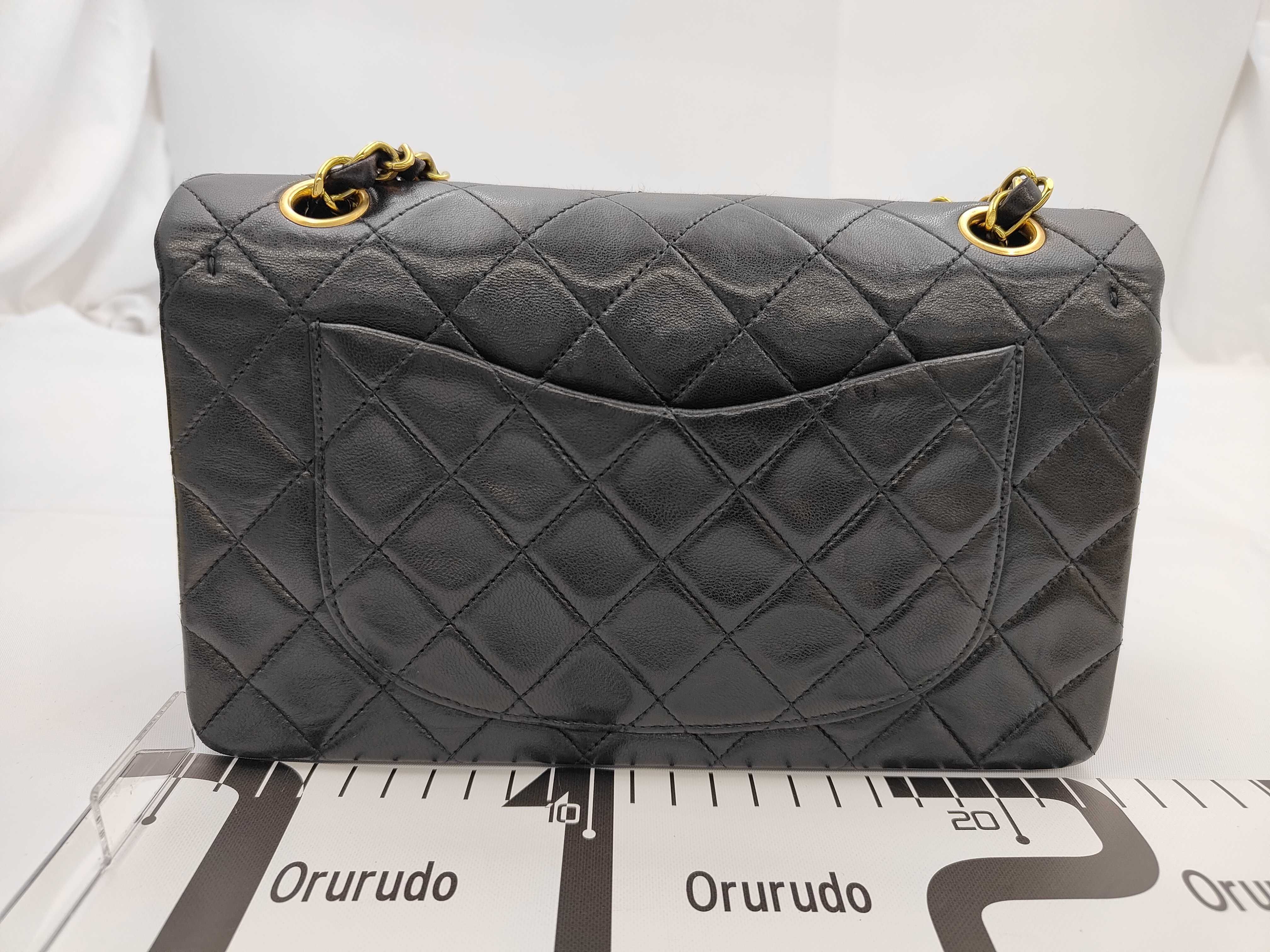 Matelassé Double Flap Lambskin Shoulder Bag — view 2