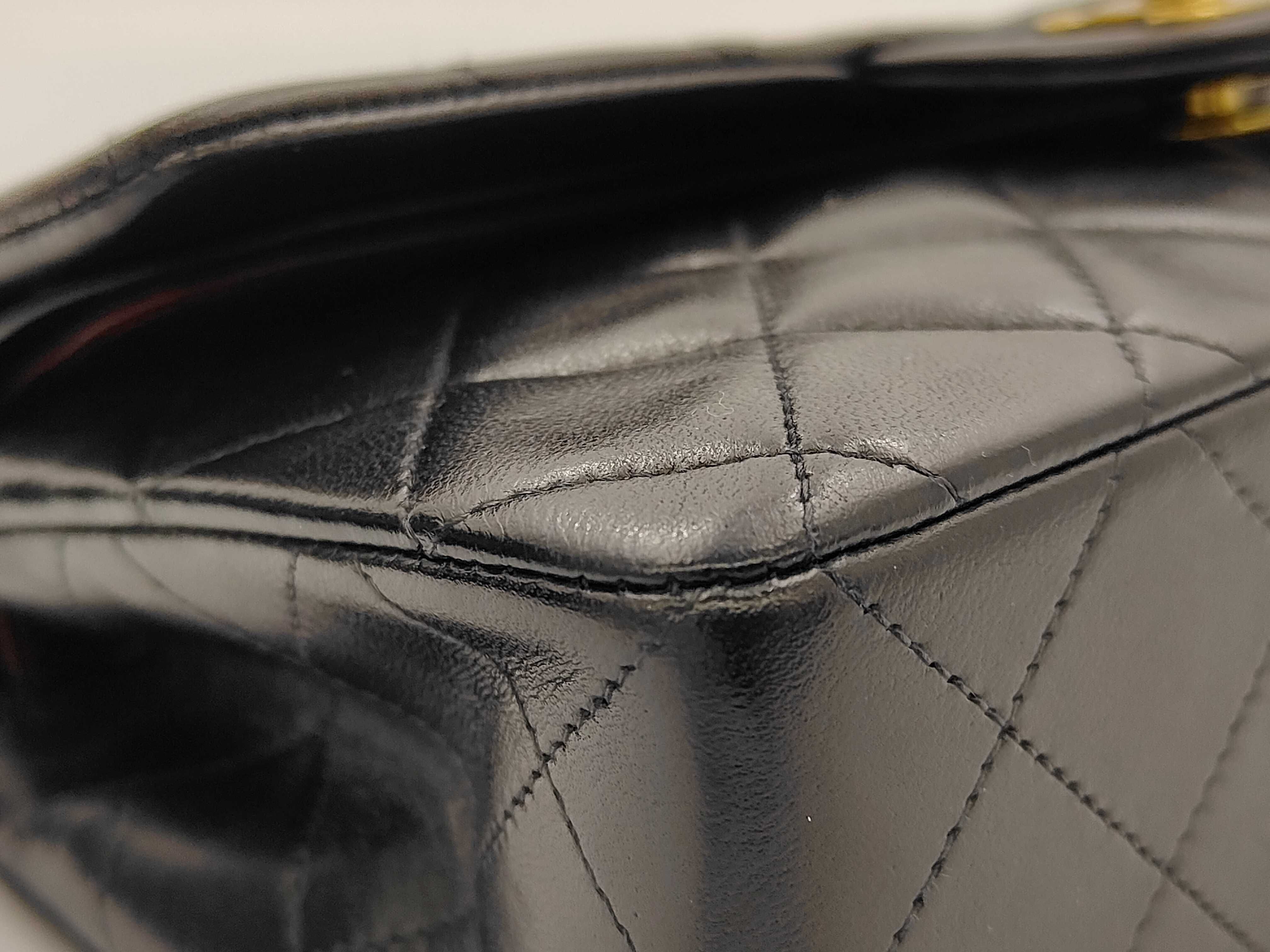 Matelassé Double Flap Lambskin Shoulder Bag — view 6