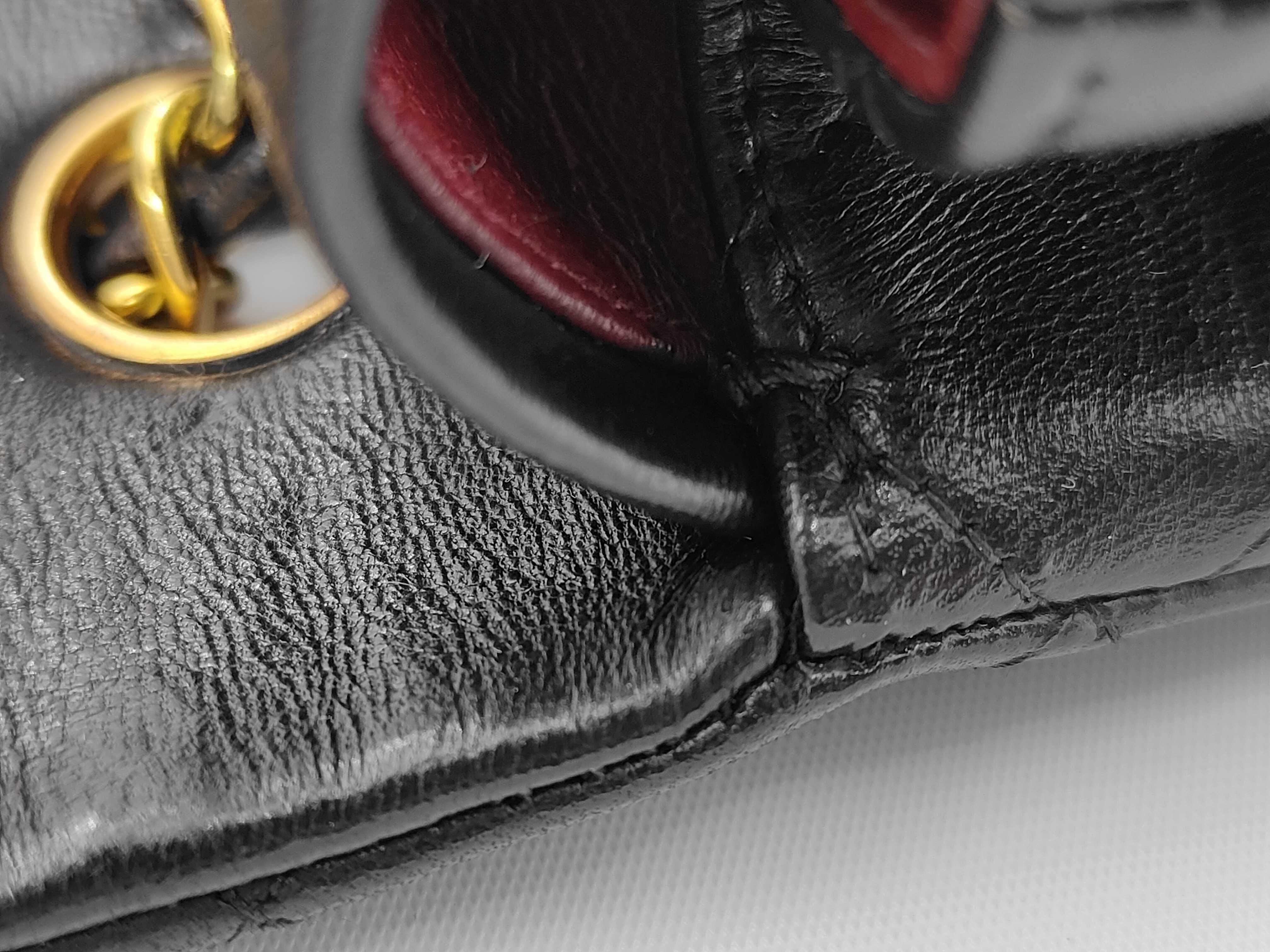 Matelassé Double Flap Lambskin Shoulder Bag — view 8
