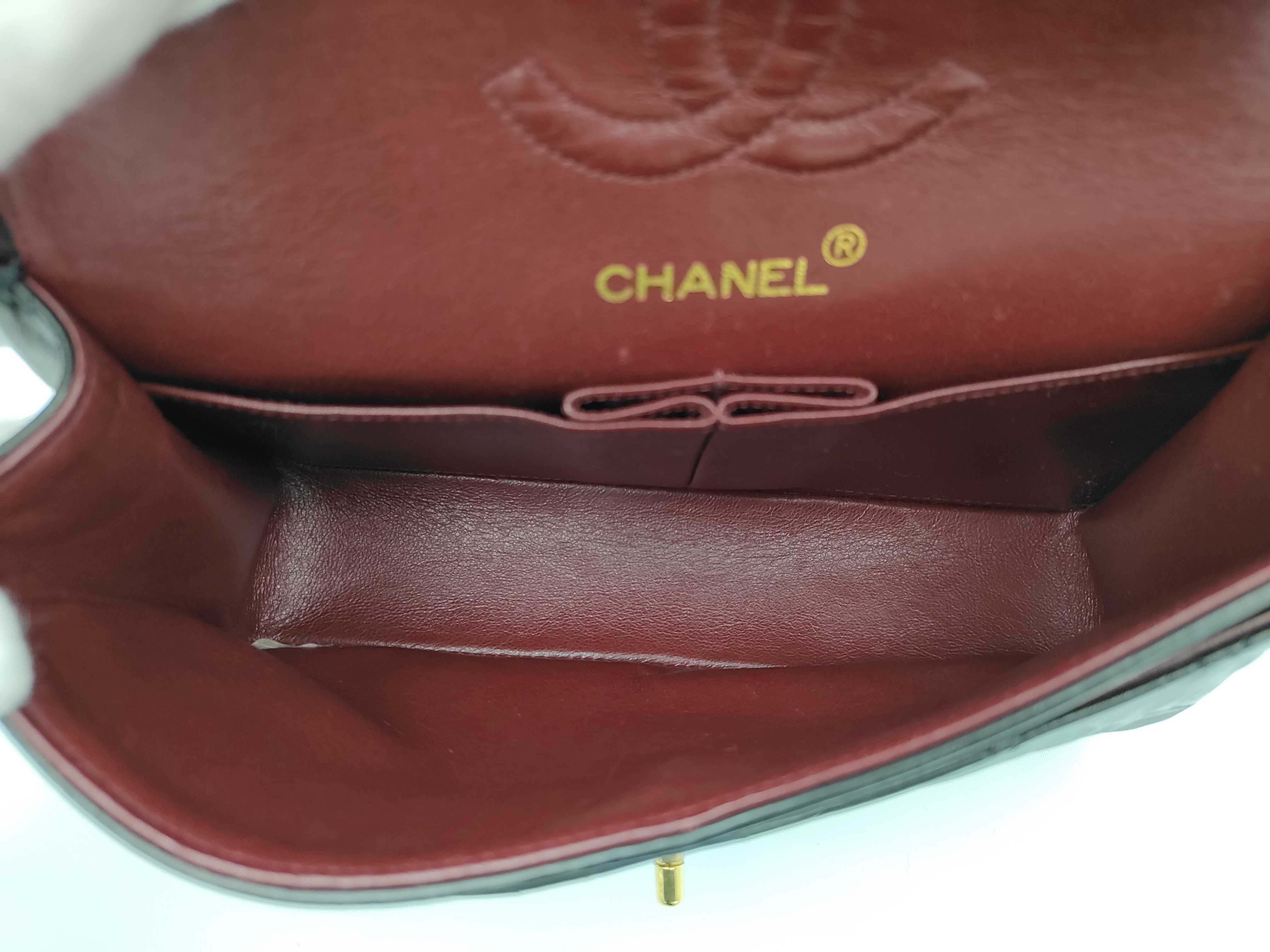 Matelassé Double Flap Lambskin Shoulder Bag — view 9