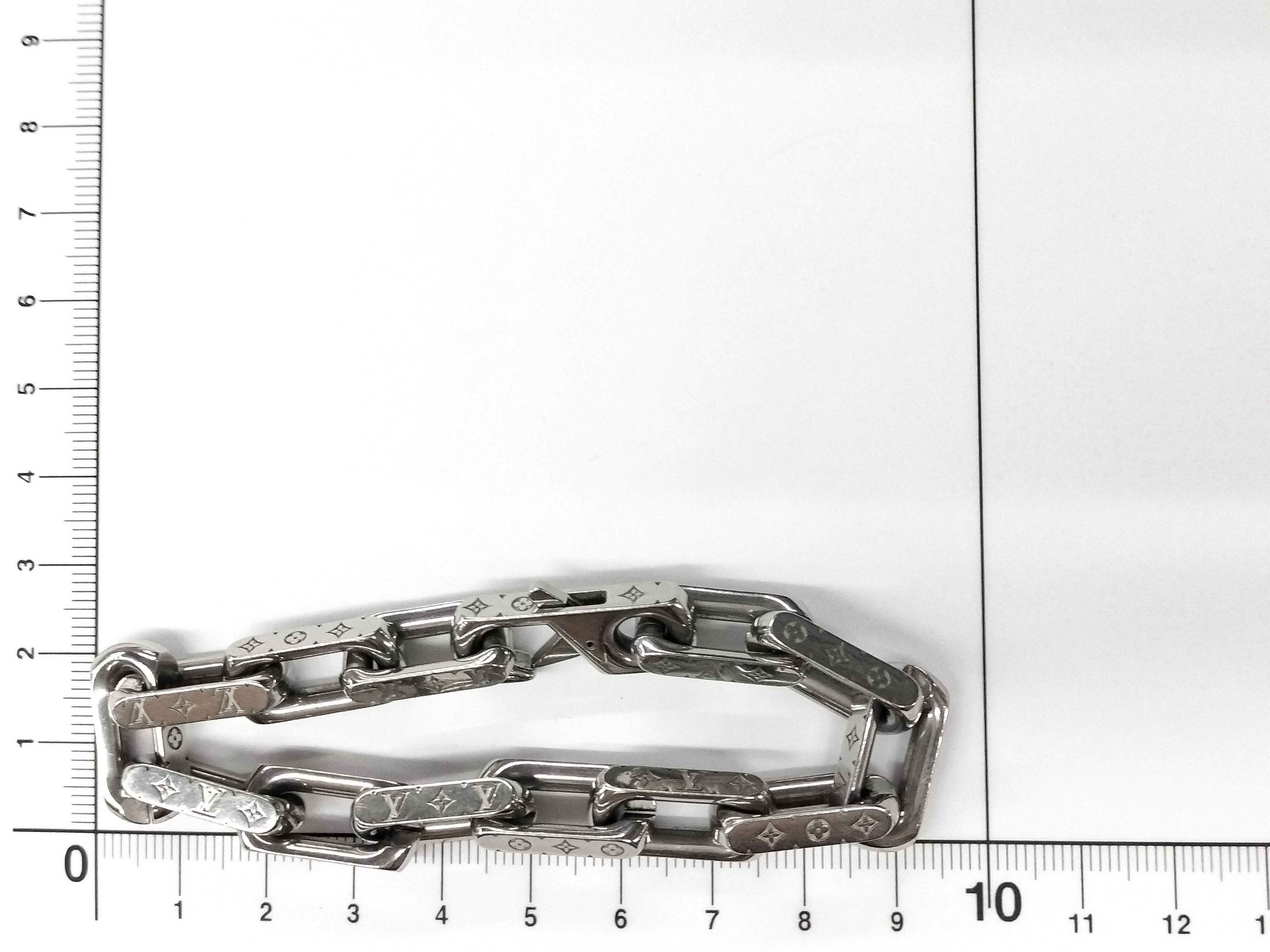 Monogram Chain Silver Bracelet Bracelet/Bangle — view 7