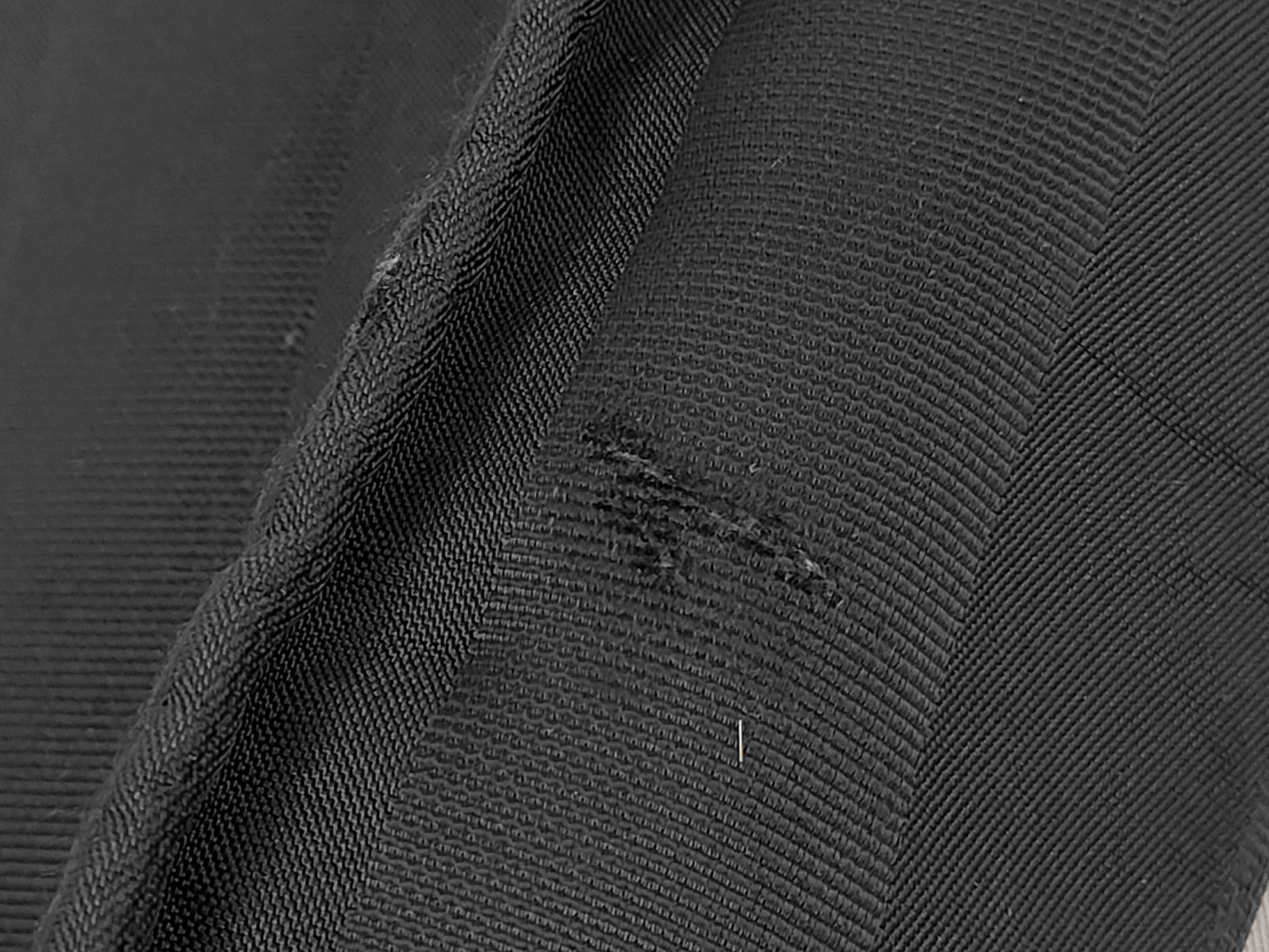 Pequin Stripe Nylon Black Vertical Tote Bag — view 11