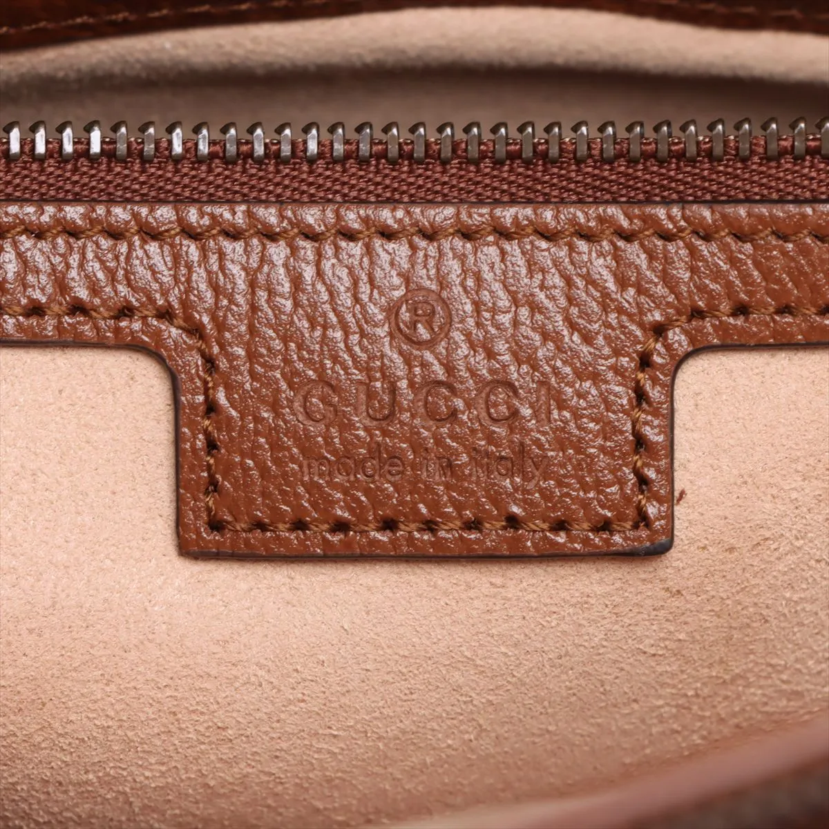 Bamboo Diana Leather 2-Way Handbag, Brown, 678842 — view 12