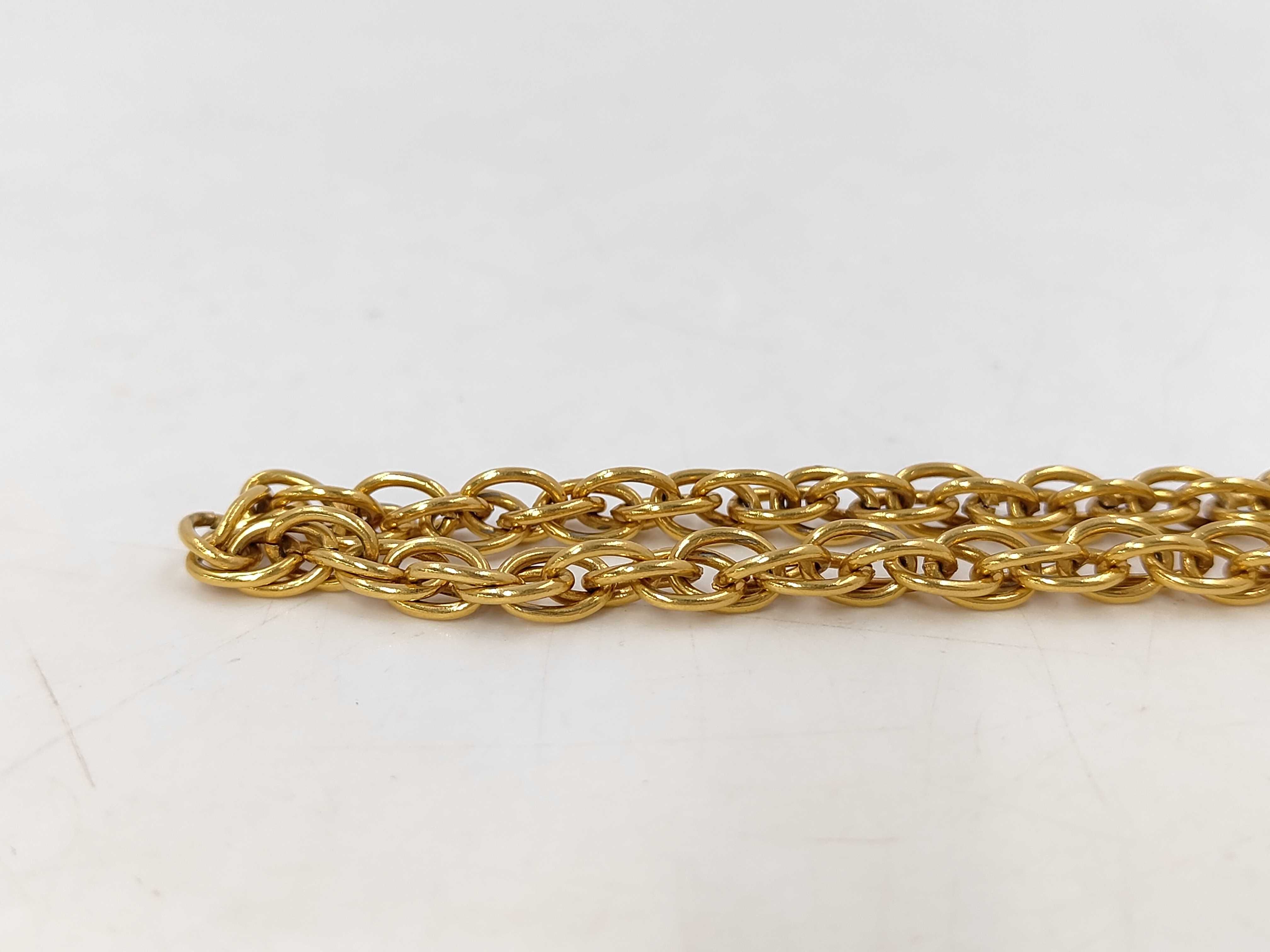 Chain Belt Coin Long Necklace — view 3
