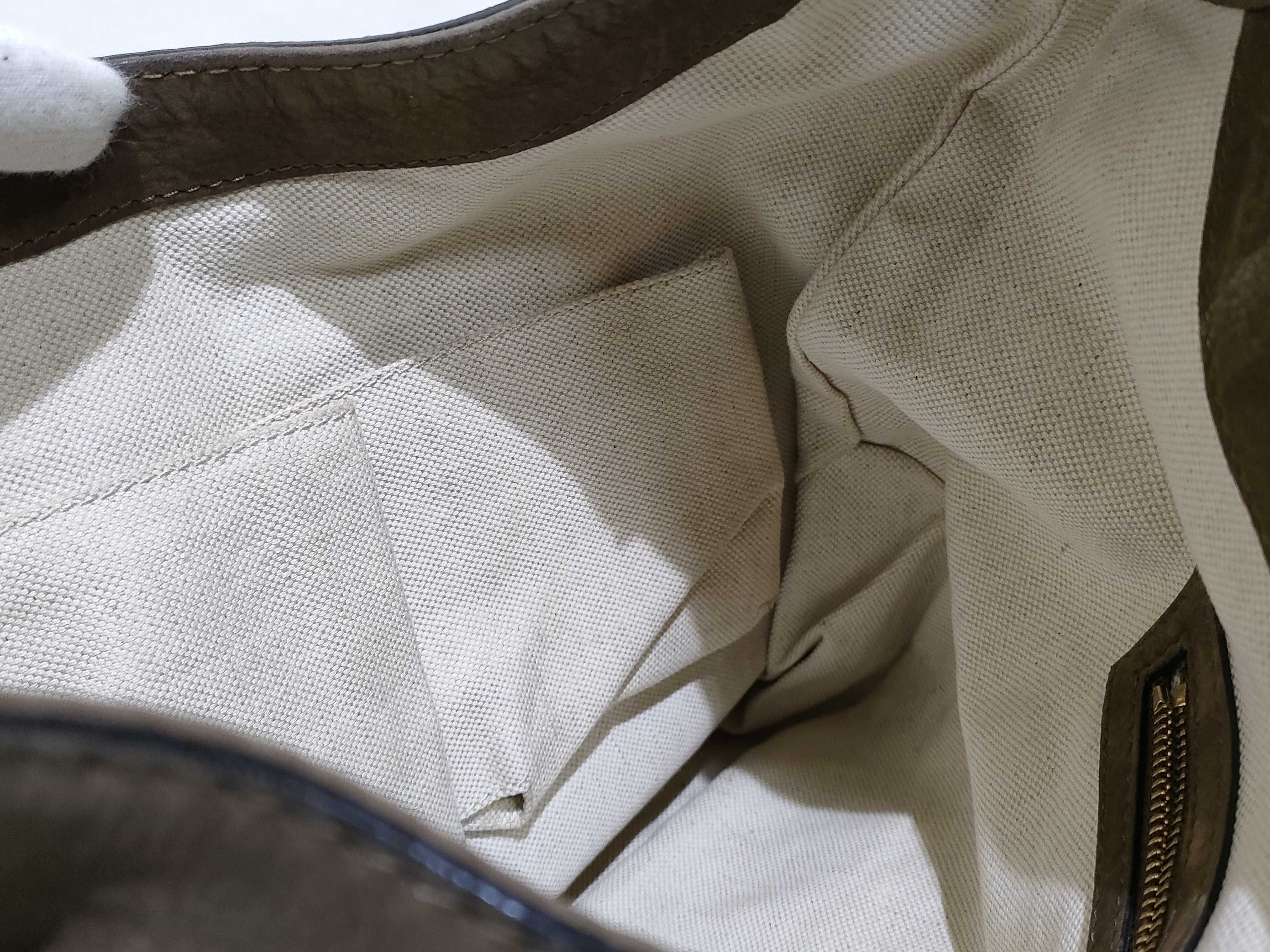 New Jackie Suede Shoulder Bag, Greige, 277520 (Shoulder Bag) — view 11
