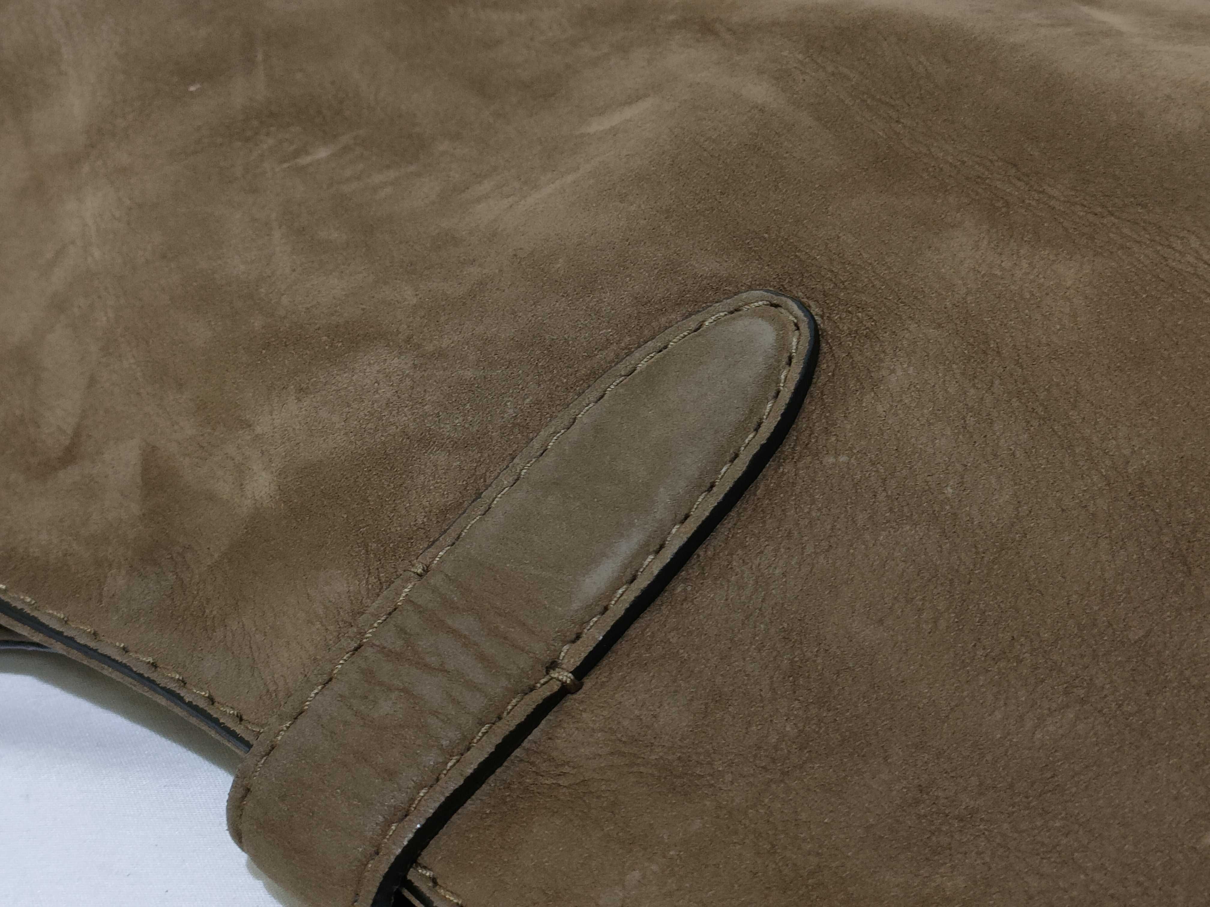 New Jackie Suede Shoulder Bag, Greige, 277520 (Shoulder Bag) — view 14
