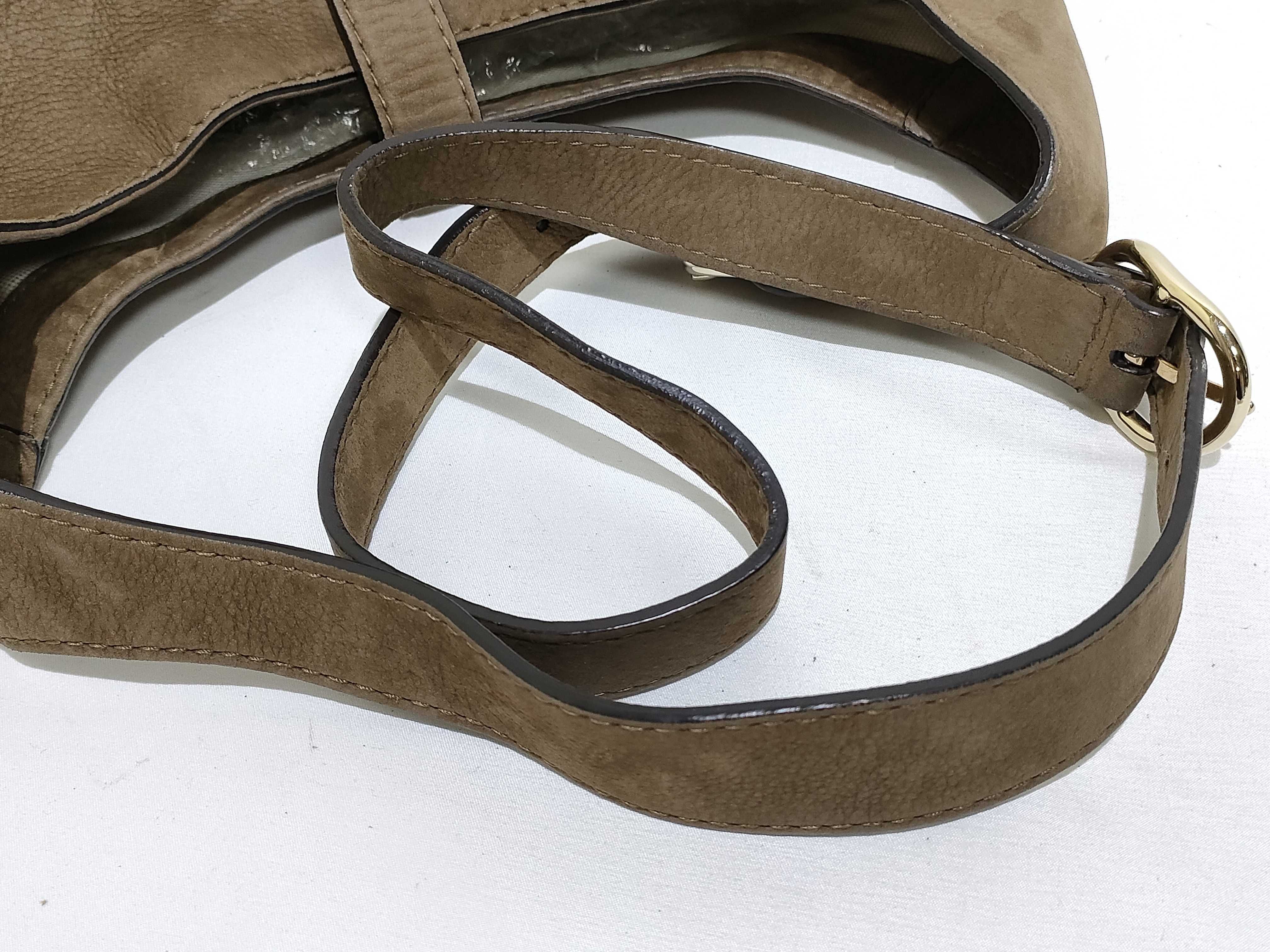New Jackie Suede Shoulder Bag, Greige, 277520 (Shoulder Bag) — view 3