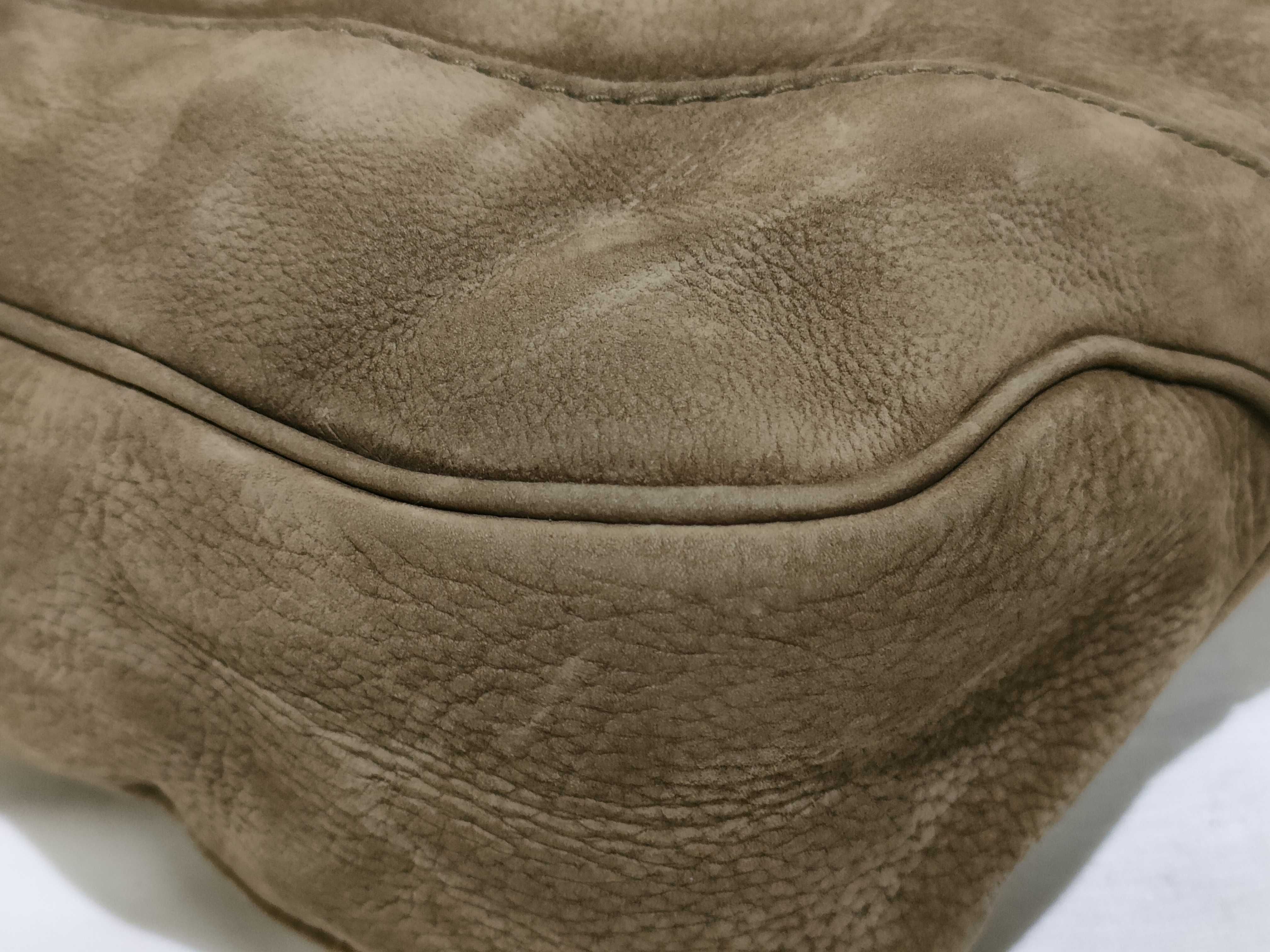 New Jackie Suede Shoulder Bag, Greige, 277520 (Shoulder Bag) — view 6