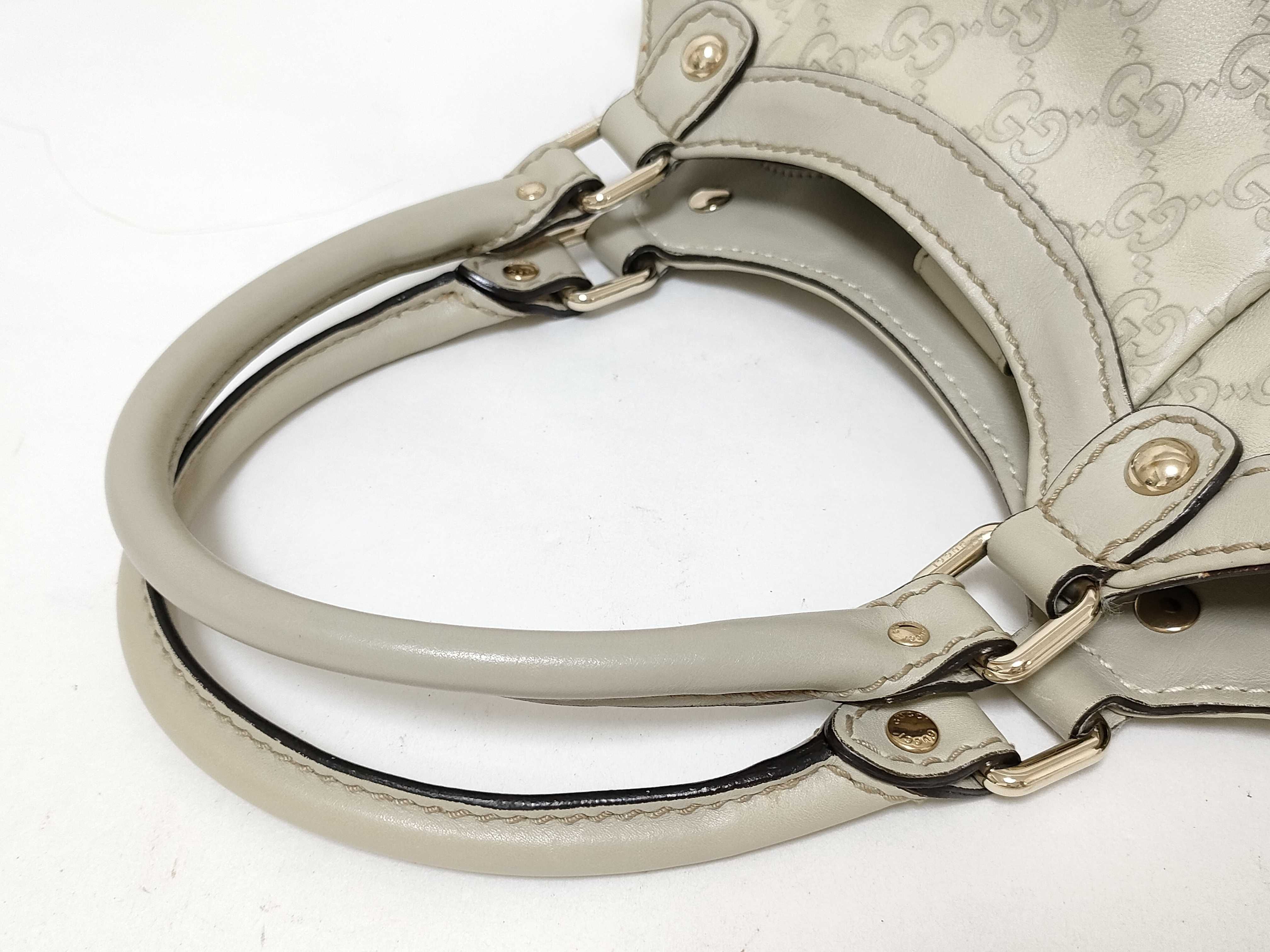Guccissima Sukey Leather Handbag, Beige, 211944 Handbag — view 3