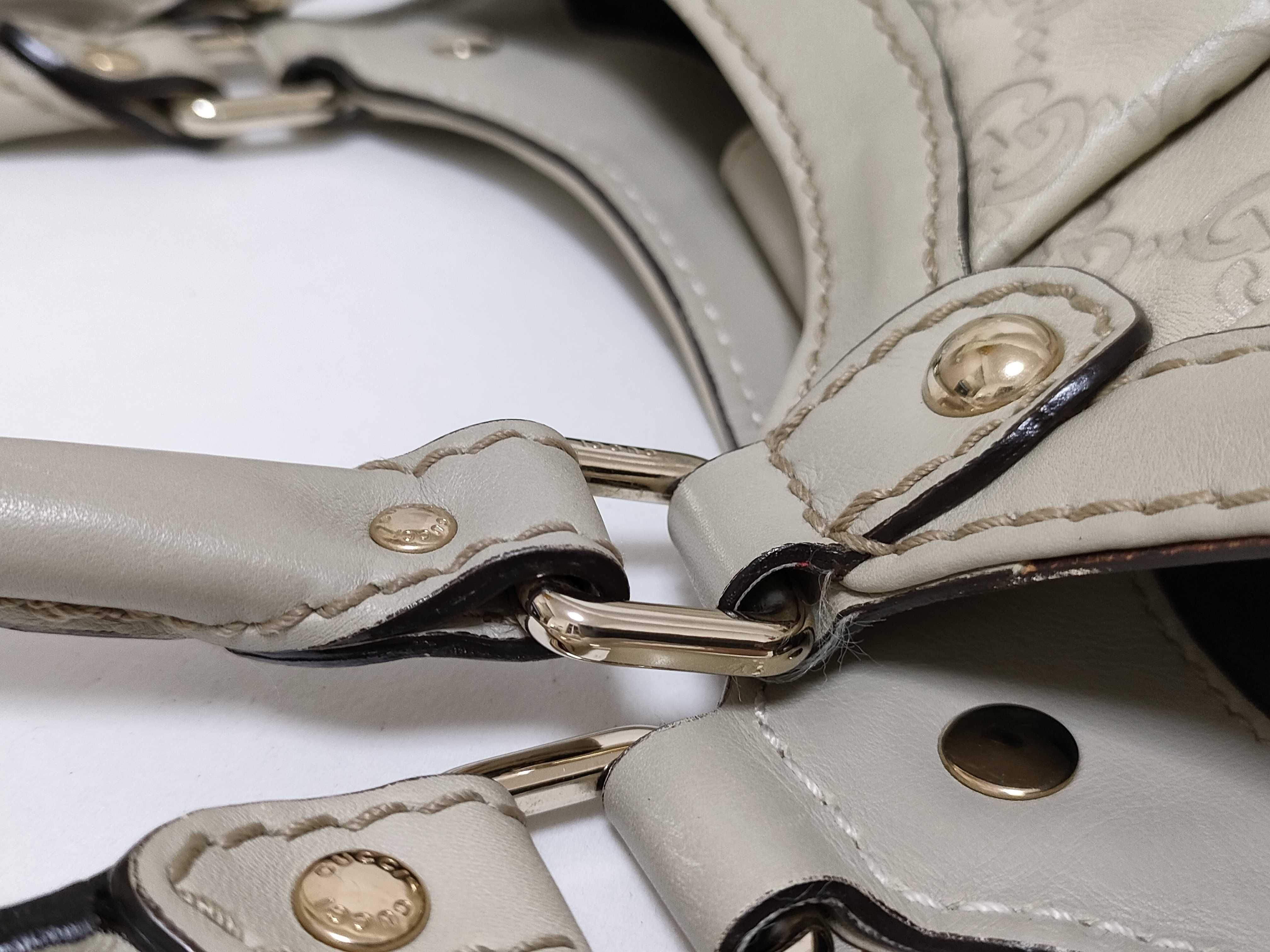 Guccissima Sukey Leather Handbag, Beige, 211944 Handbag — view 5