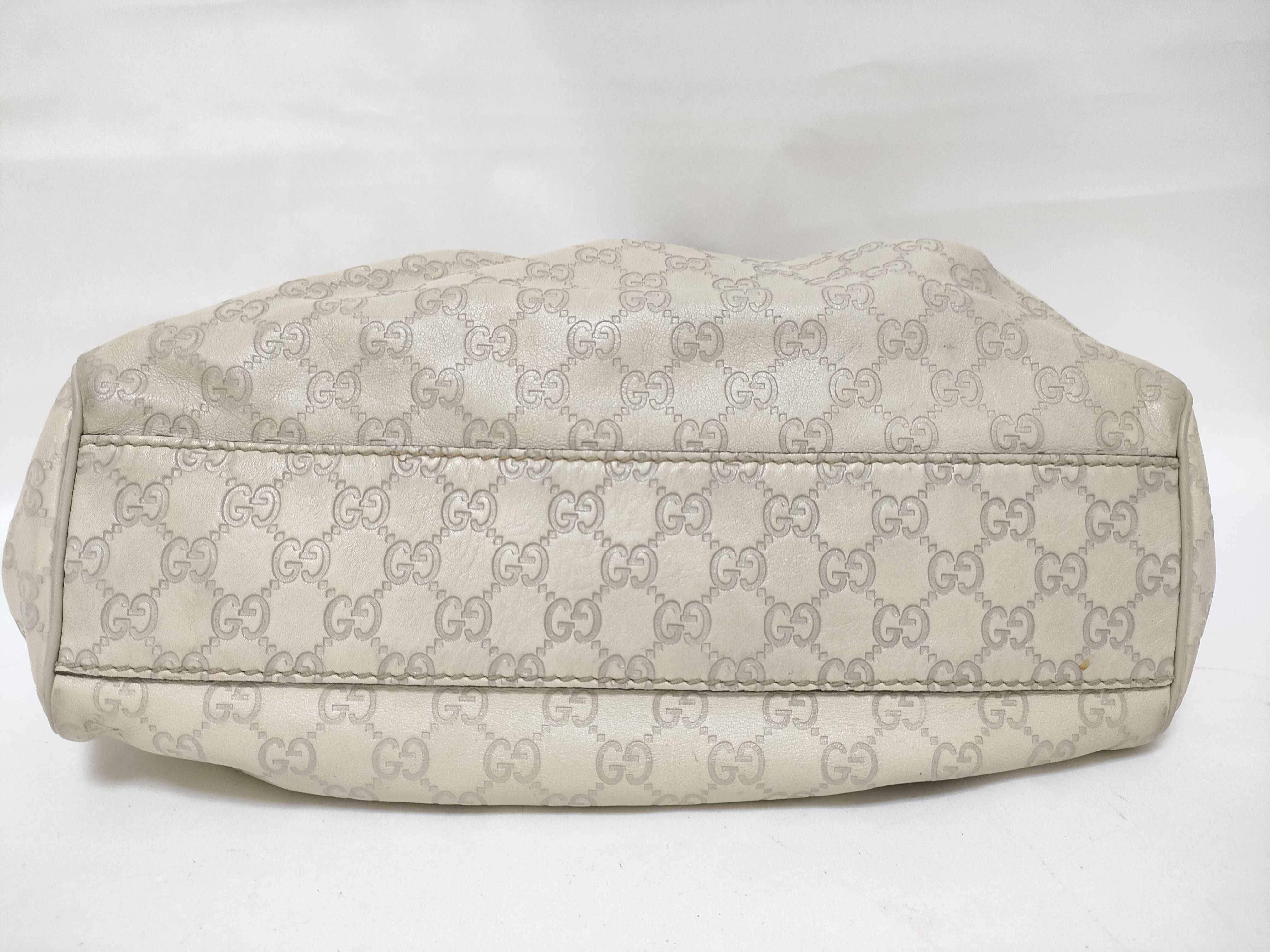 Guccissima Sukey Leather Handbag, Beige, 211944 Handbag — view 7