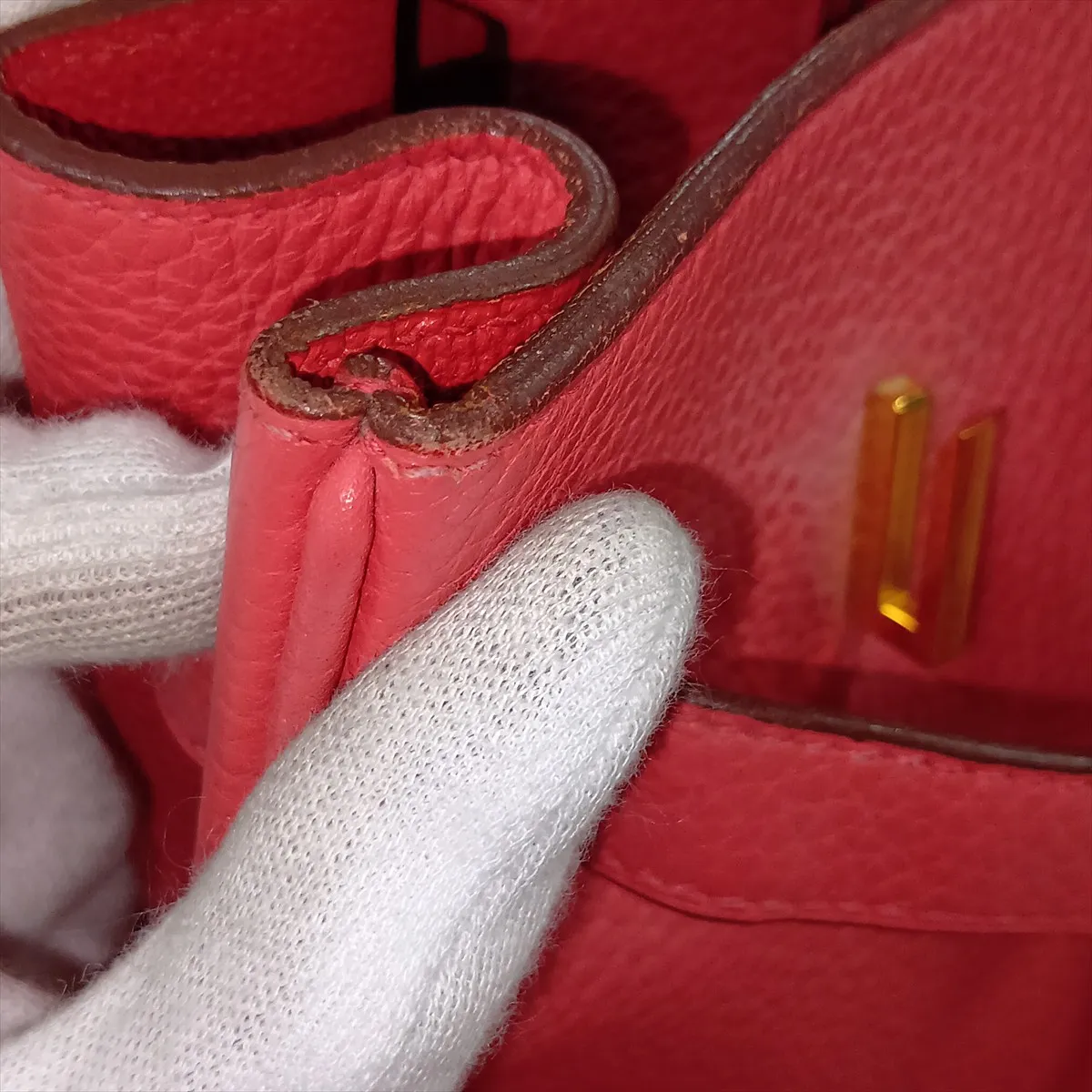 [Individually packaged] Hermes Birkin 35 Letournée Taurillon Clemence Bougainvillea Gold Hardware N:2010 — view 12