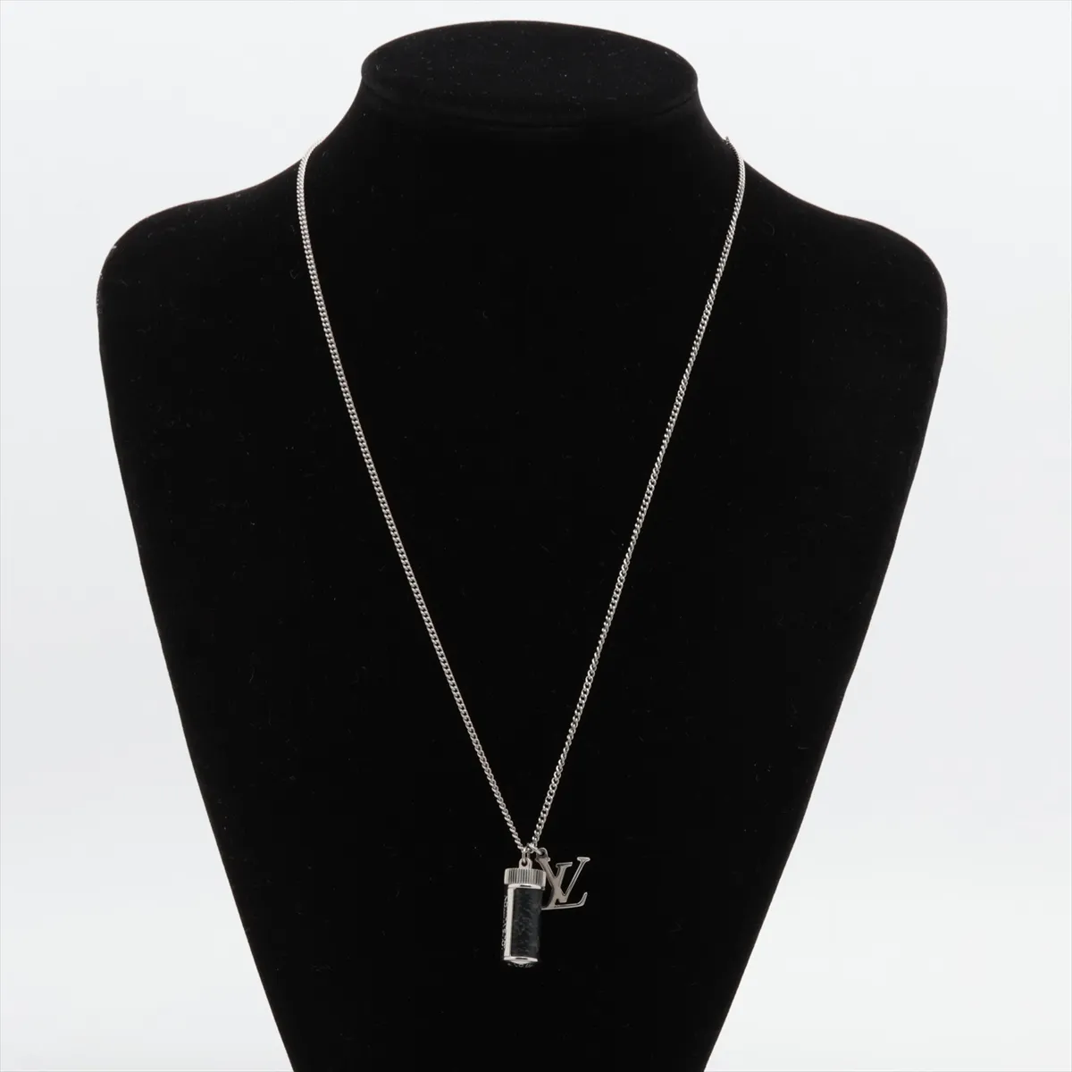M63641 Collier Charms Monogram Eclipse AK4213 Necklace Metal x PVC Black x Silver — view 5