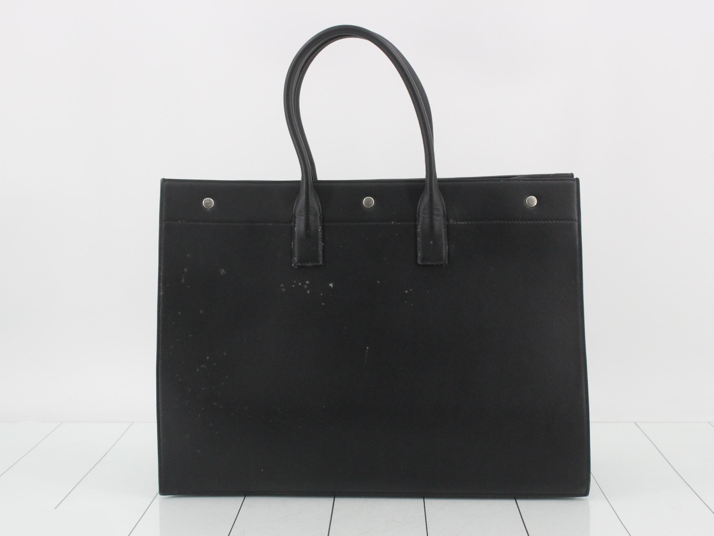Rive Gauche Leather Tote Bag — view 2