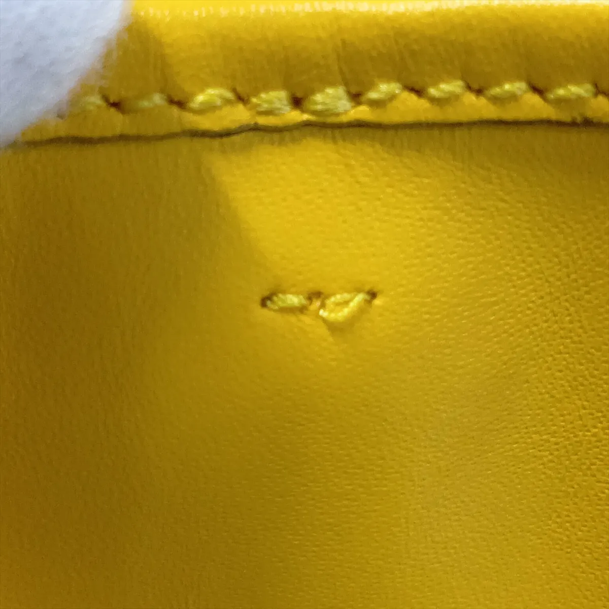 Sunshine Shopper Small 8BS051 Leather 2-Way Handbag Yellow — view 11