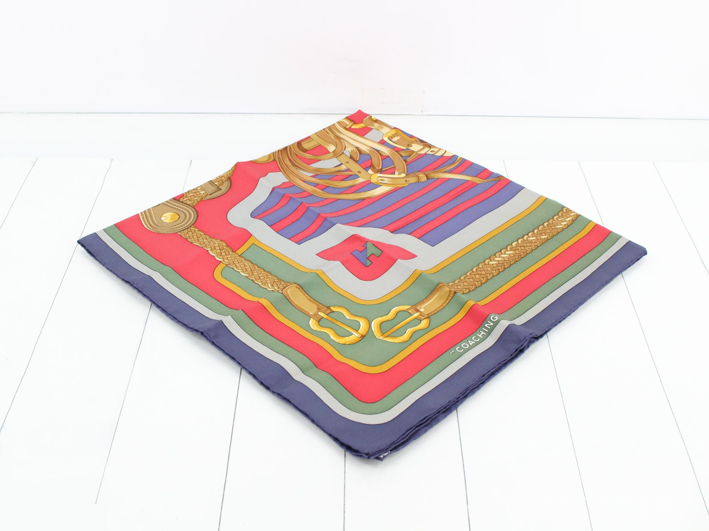 Hermès Carre 90 COACHING Silk Scarf — view 2