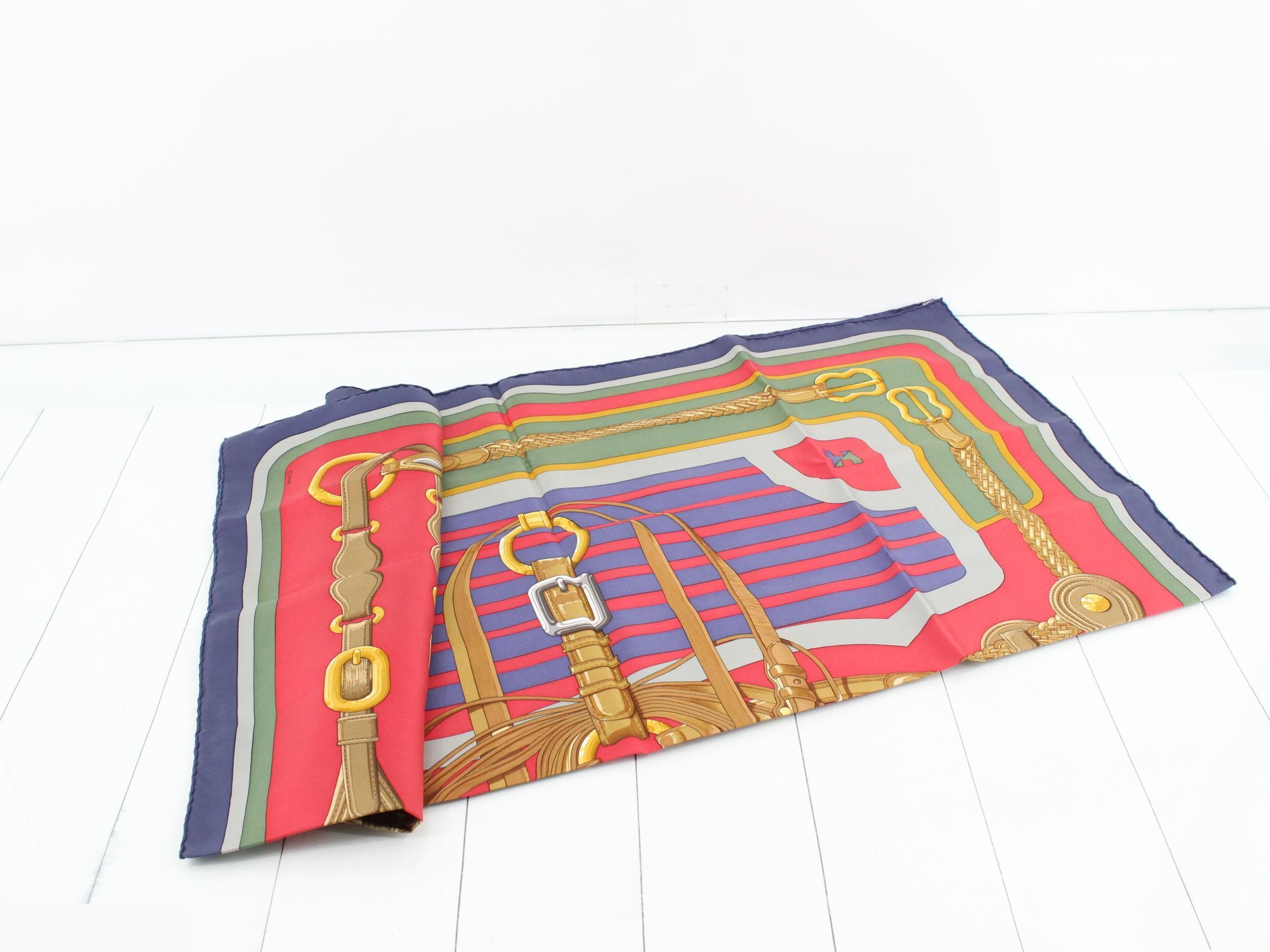 Hermès Carre 90 COACHING Silk Scarf — view 3
