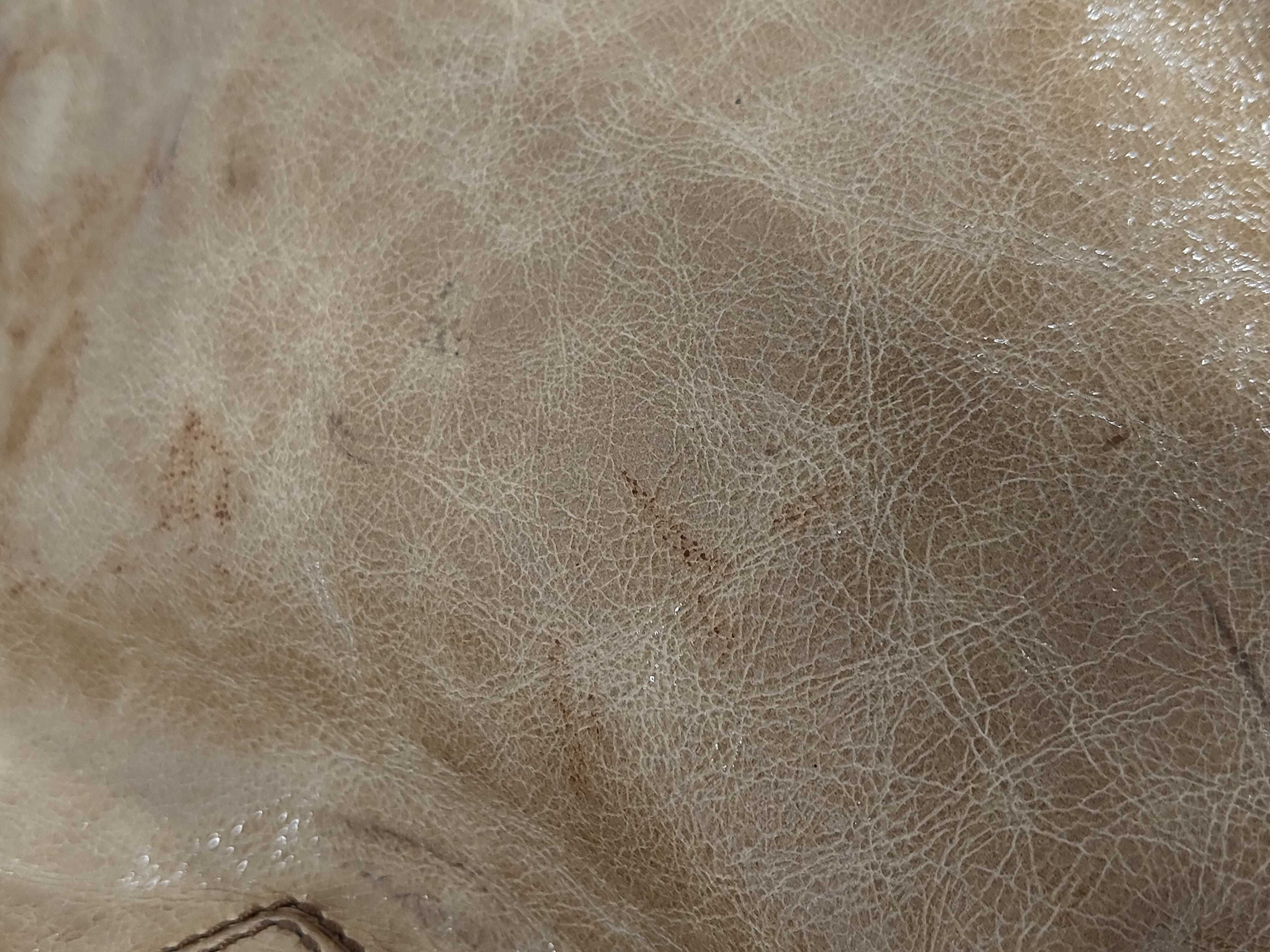 Triomphe Handbag, Leather, Beige — view 7