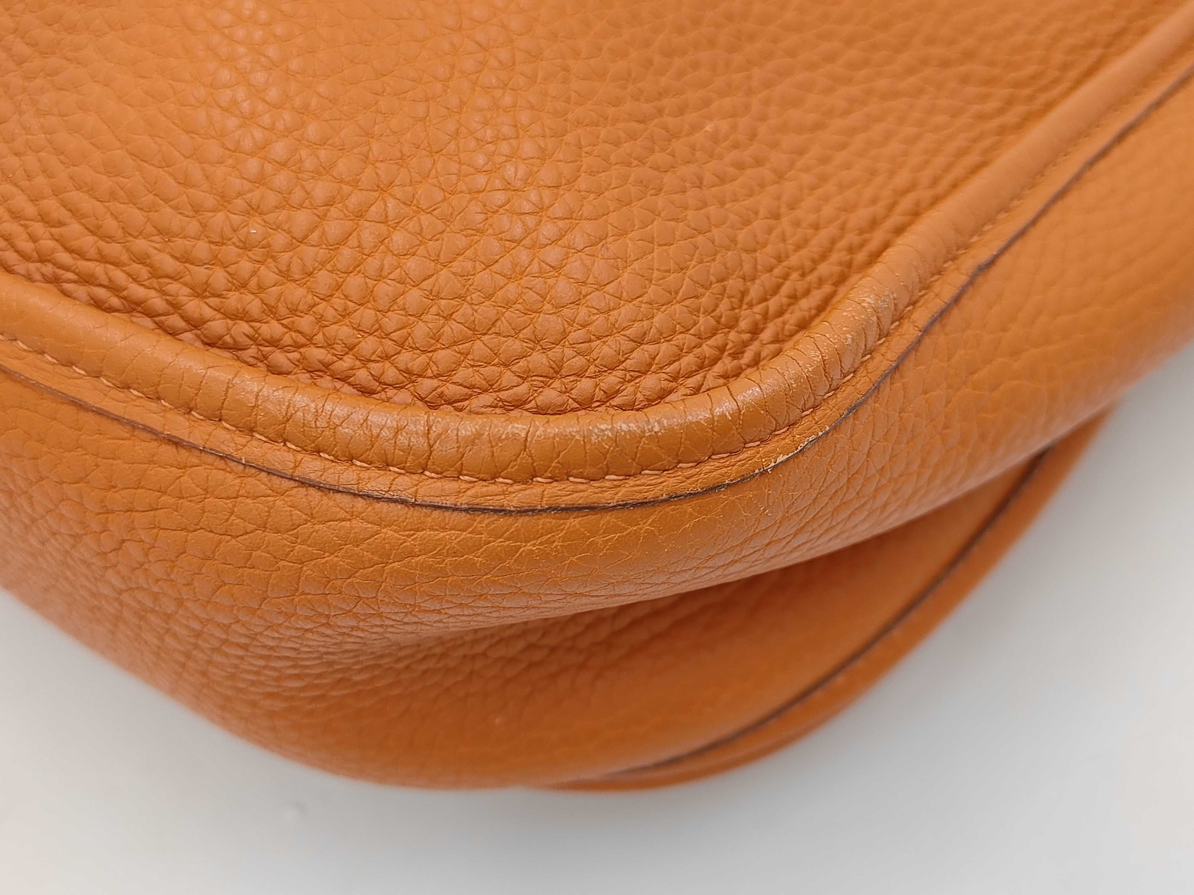 Evelyne II GM Taurillon Clemence Orange Shoulder Bag — view 3