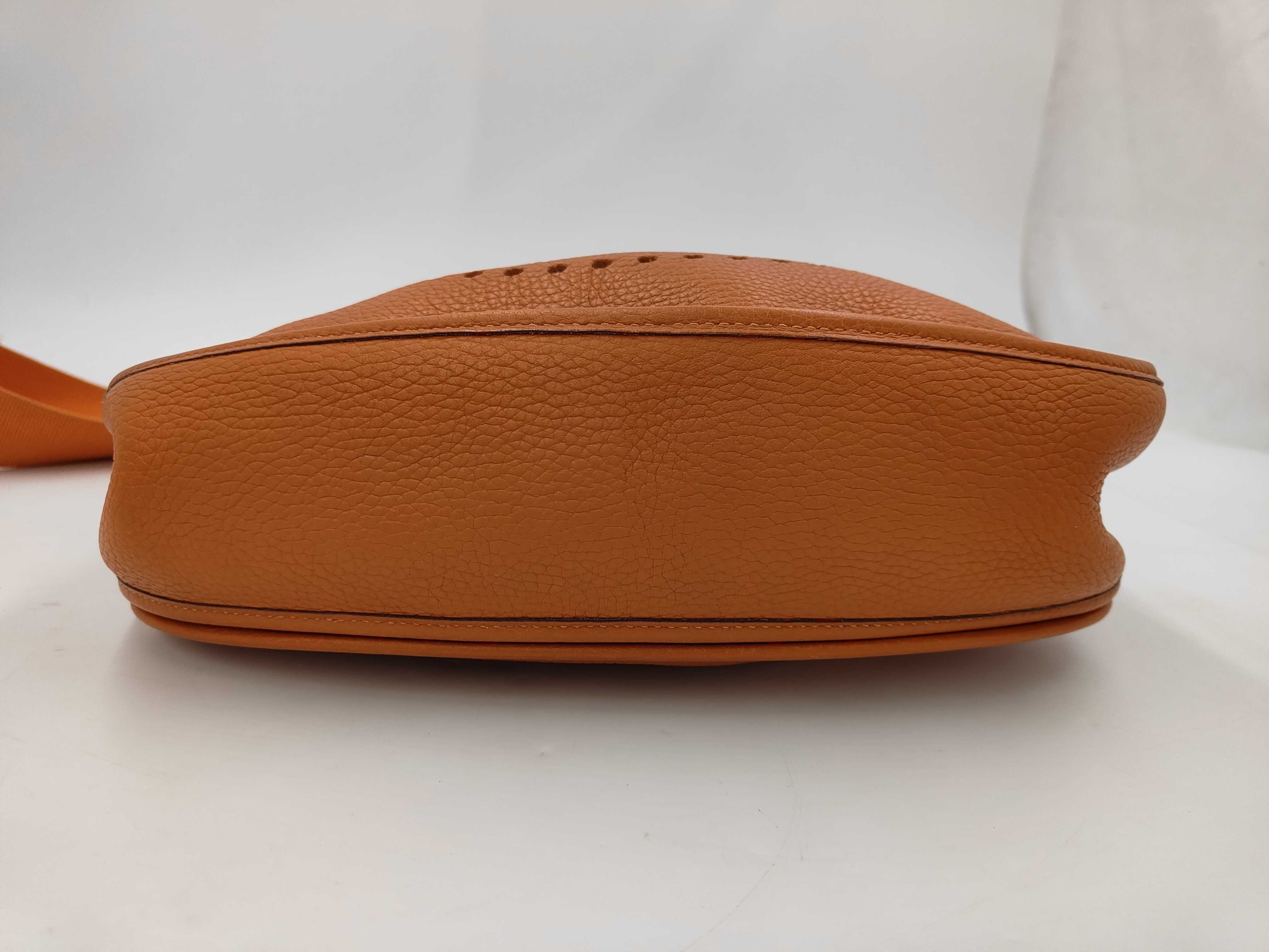 Evelyne II GM Taurillon Clemence Orange Shoulder Bag — view 4