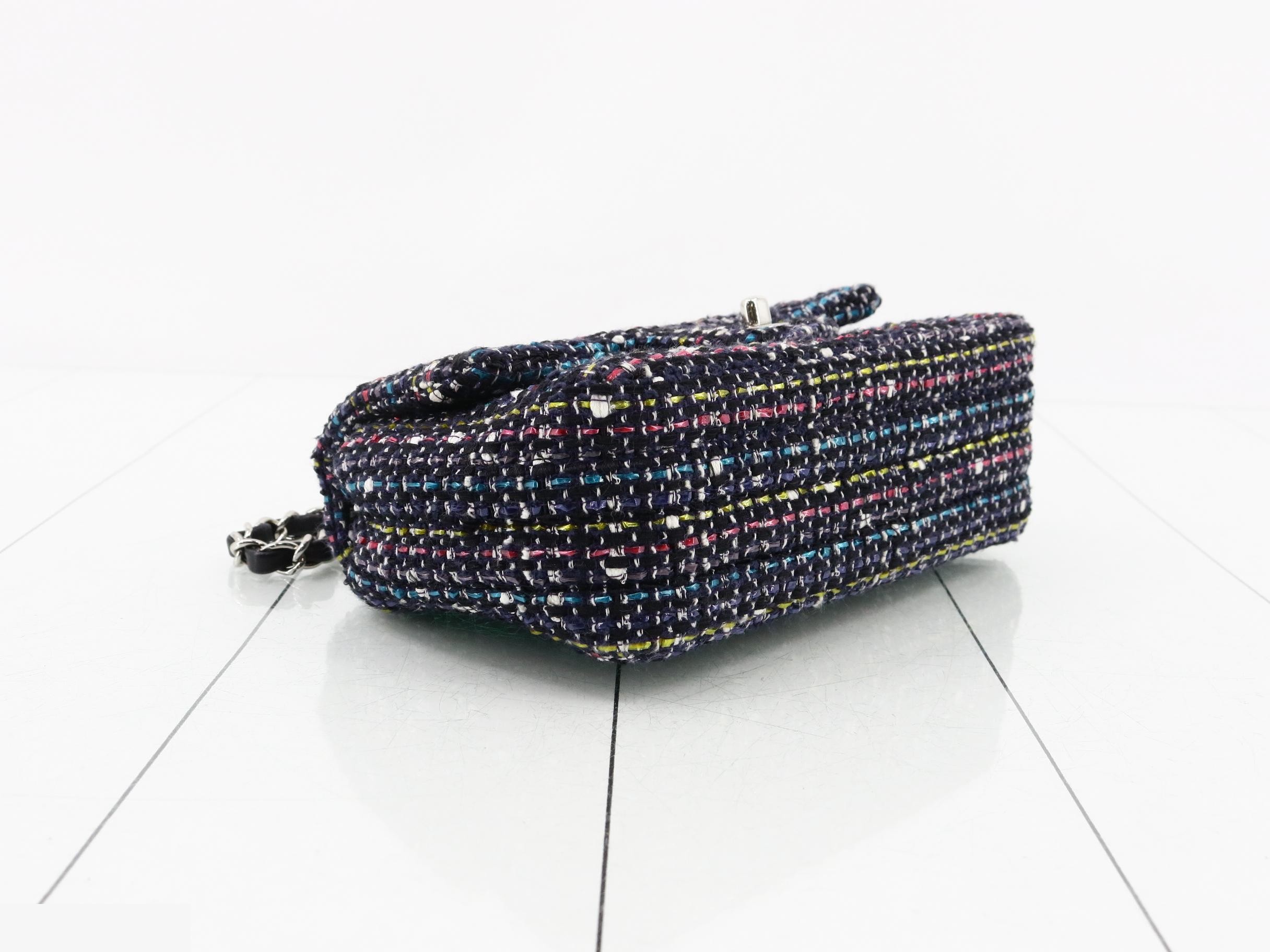 Tweed Mini Matelassé Chain Shoulder Bag — view 5