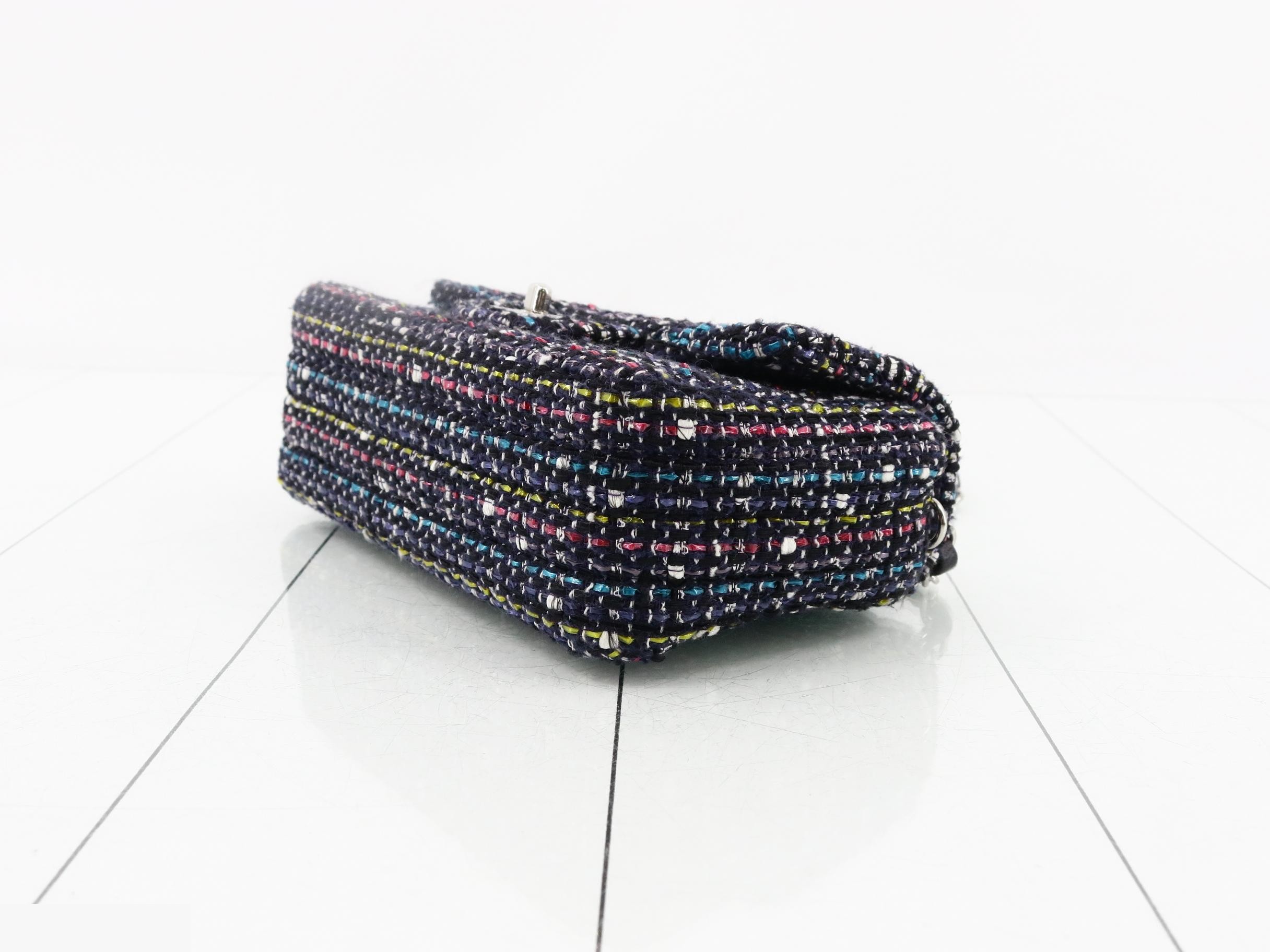 Tweed Mini Matelassé Chain Shoulder Bag — view 6