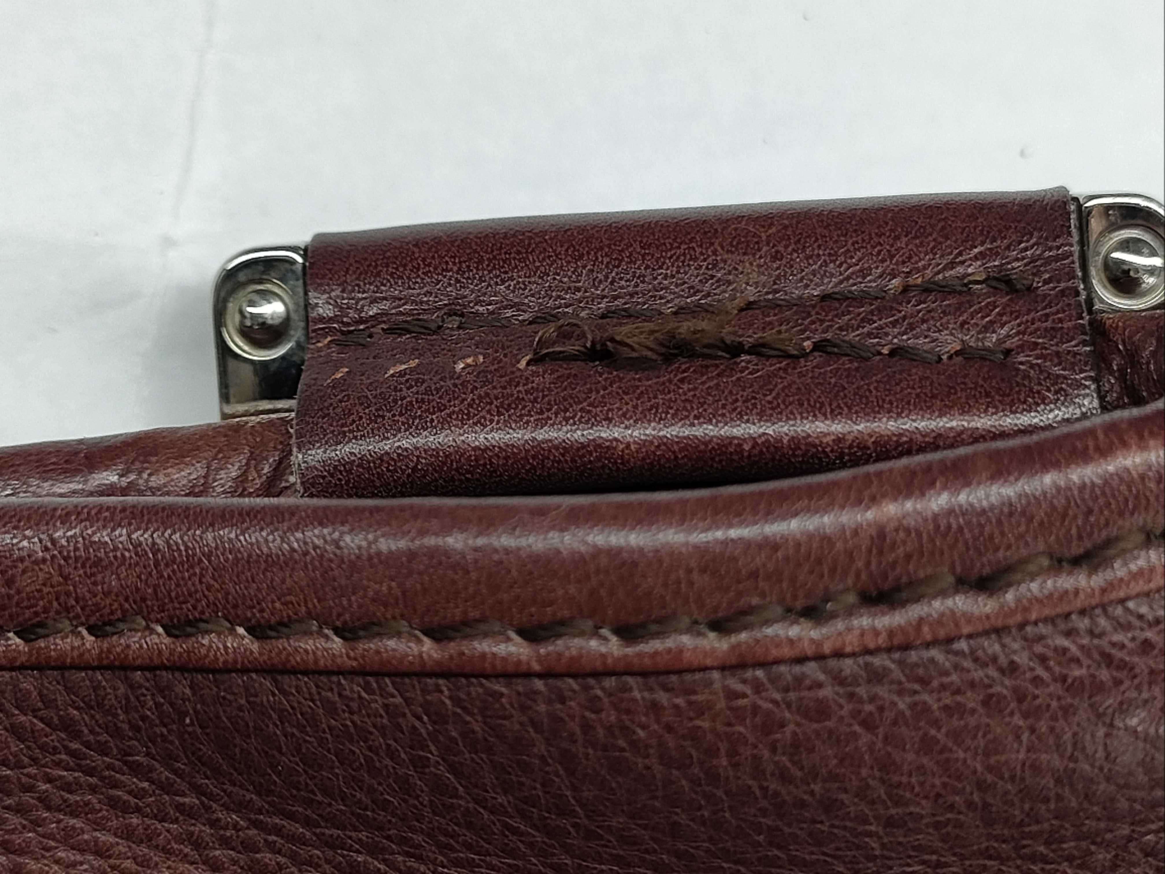 Anagram Leather Shoulder Bag, Brown Shoulder Bag — view 13