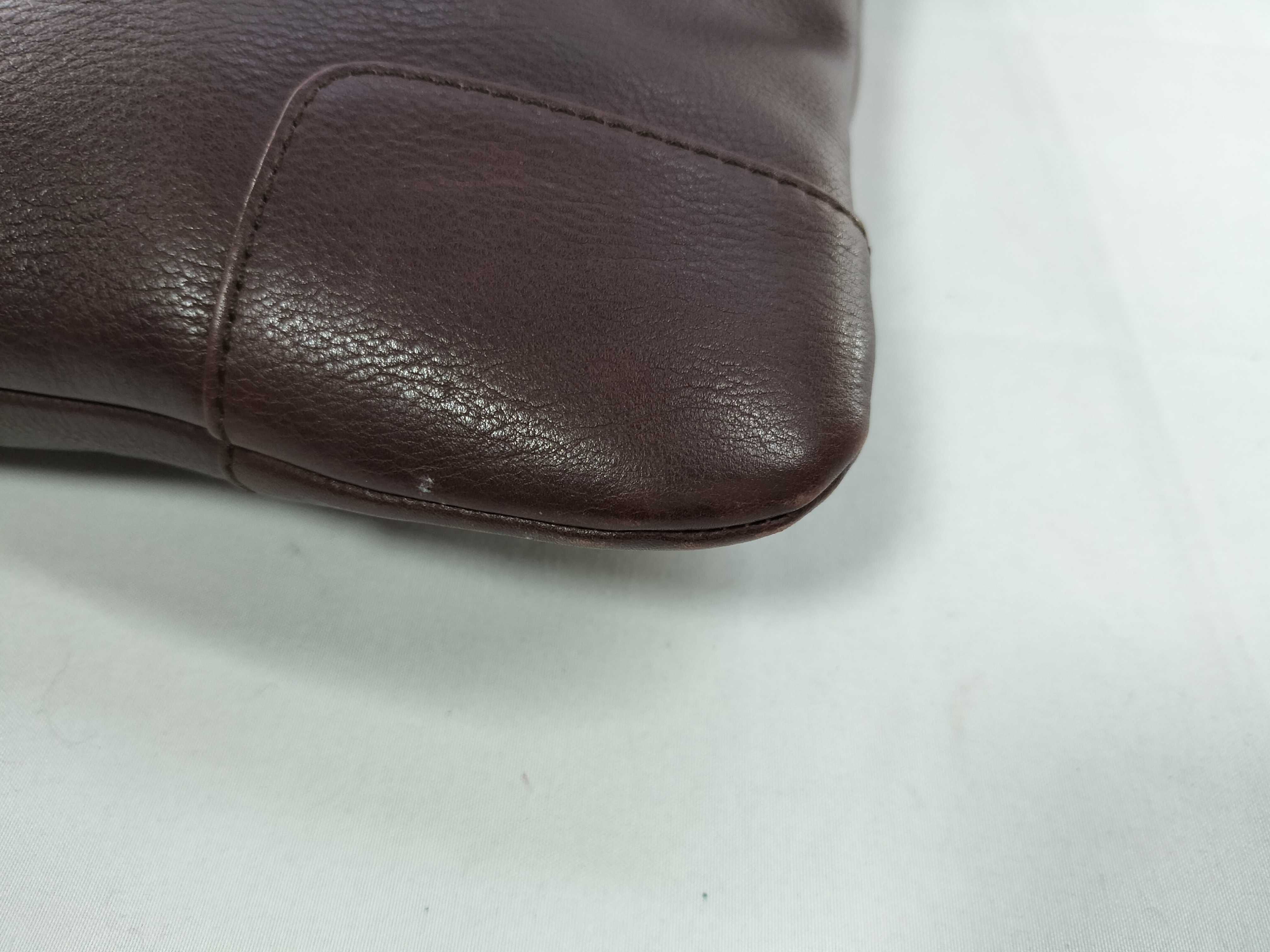 Anagram Leather Shoulder Bag, Brown Shoulder Bag — view 6