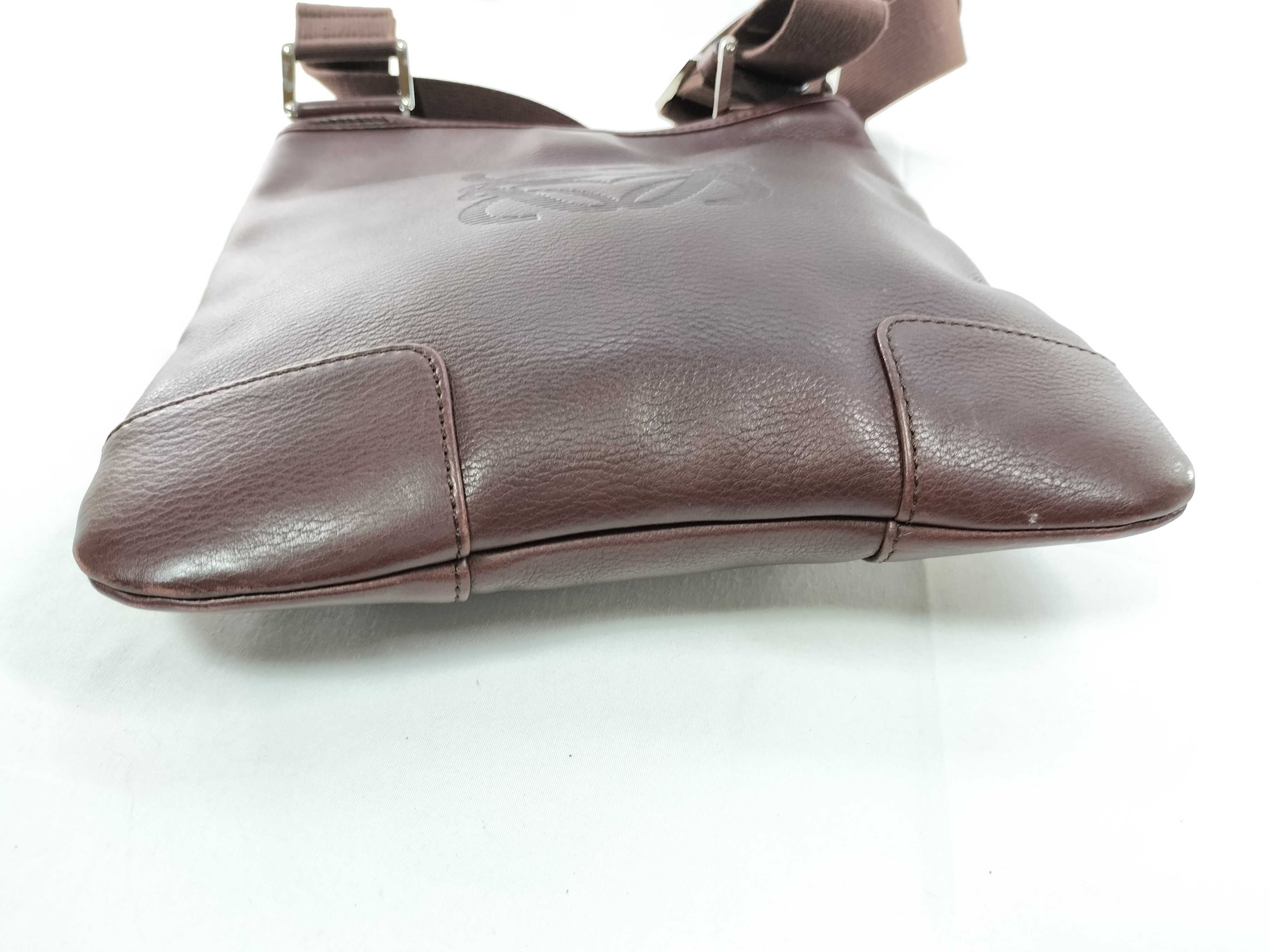 Anagram Leather Shoulder Bag, Brown Shoulder Bag — view 7