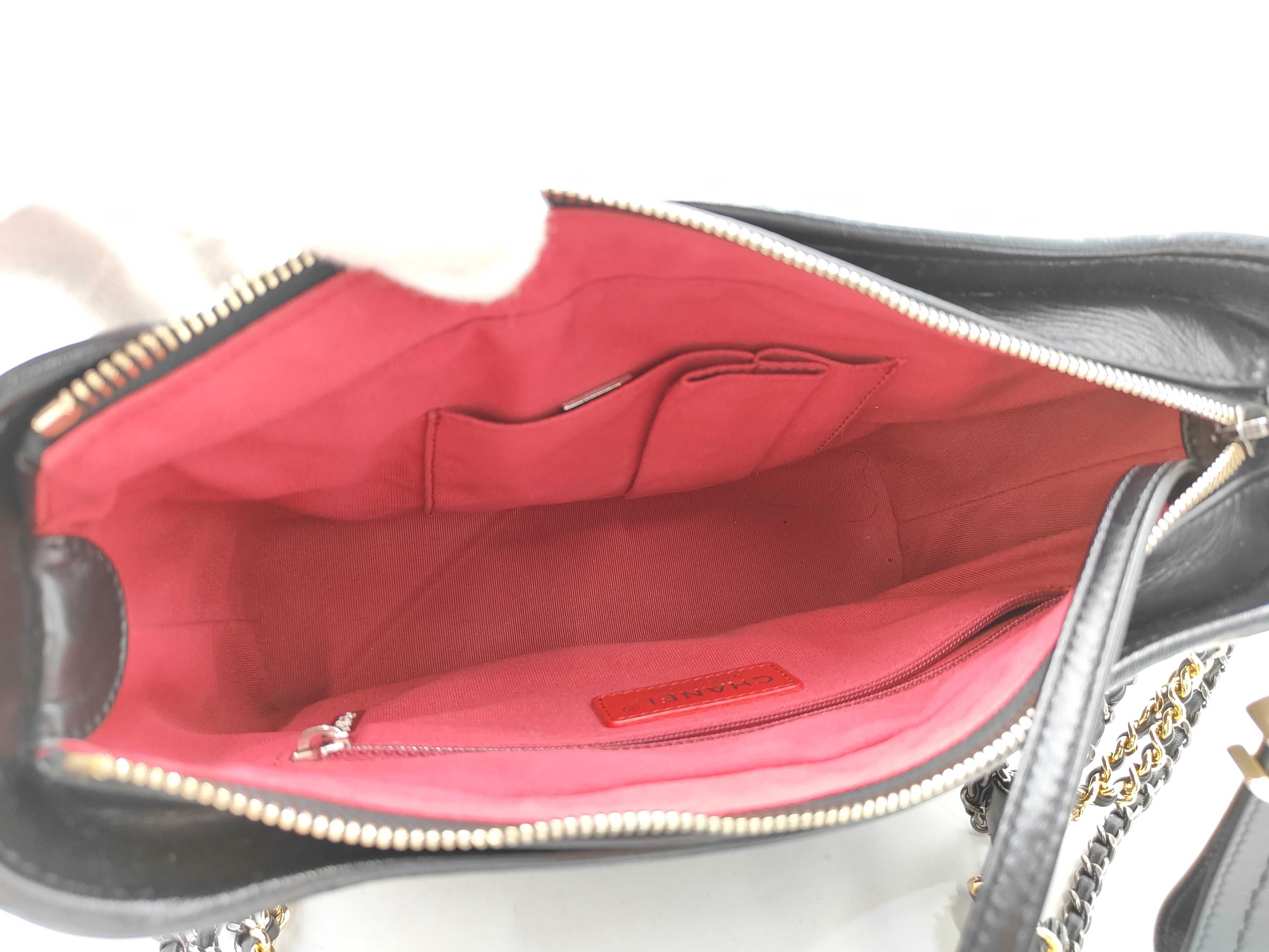 Gabrielle de Chanel Combination Hardware Calf Leather Shoulder Bag (Off-brand) — view 11