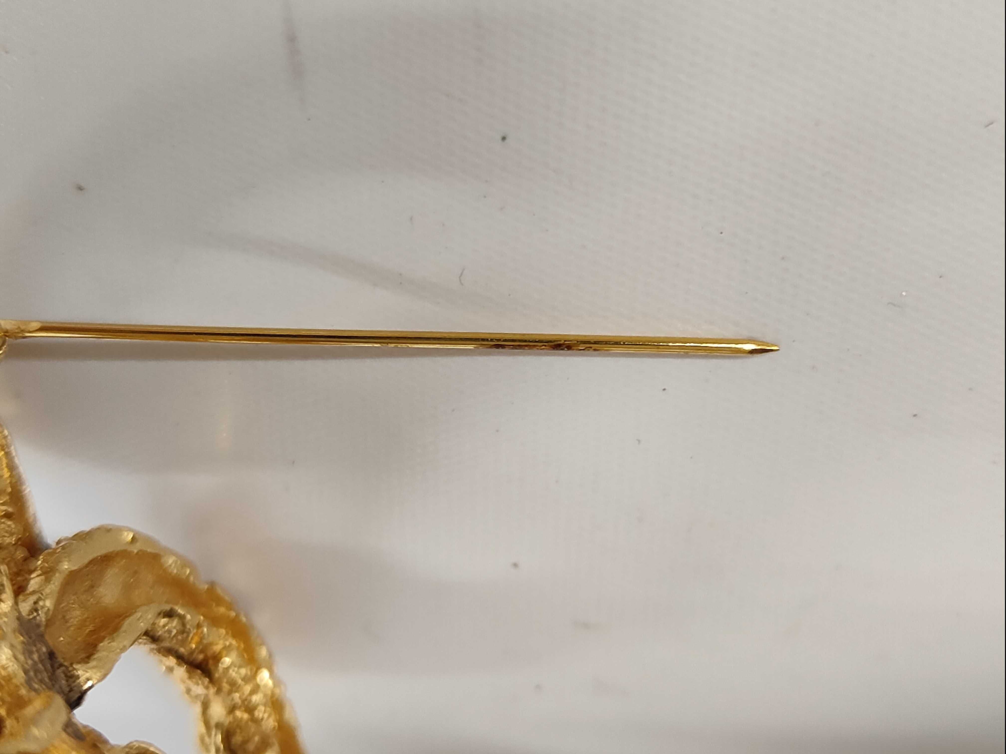 Coco Mark Gold Brooch — view 3