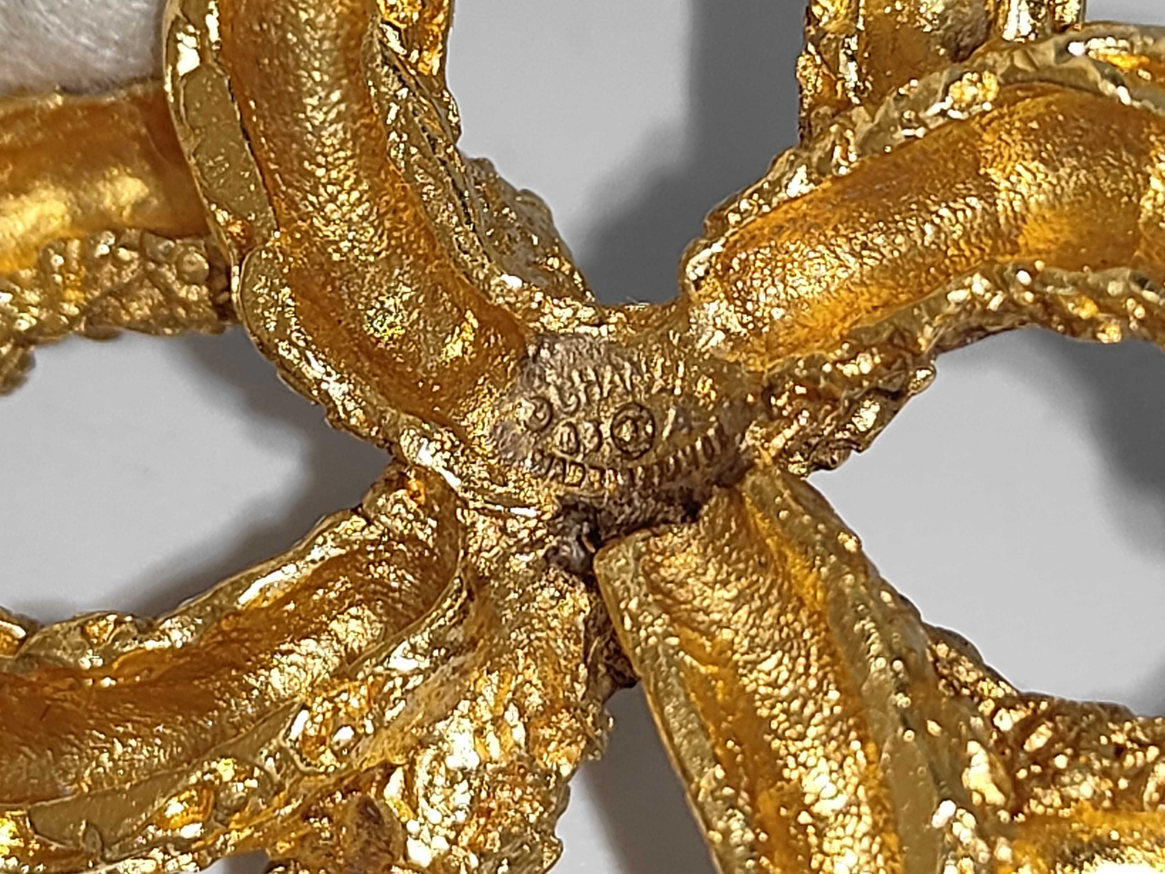 Coco Mark Gold Brooch — view 4