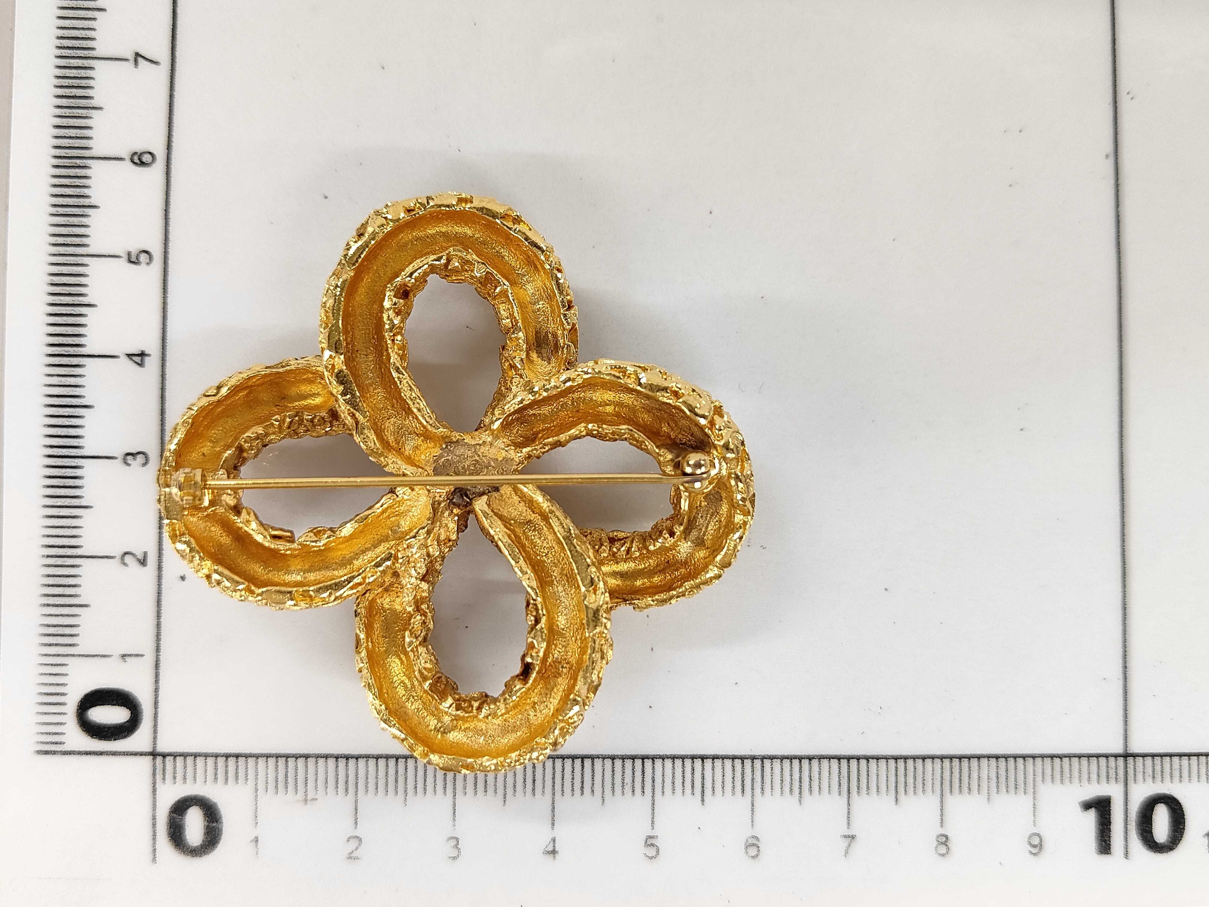 Coco Mark Gold Brooch — view 5