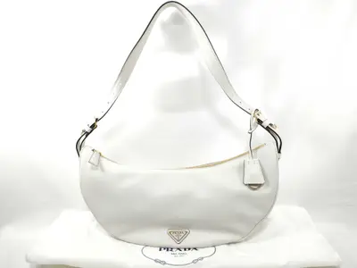 Soft Grain Leather Shoulder Bag 1BC255