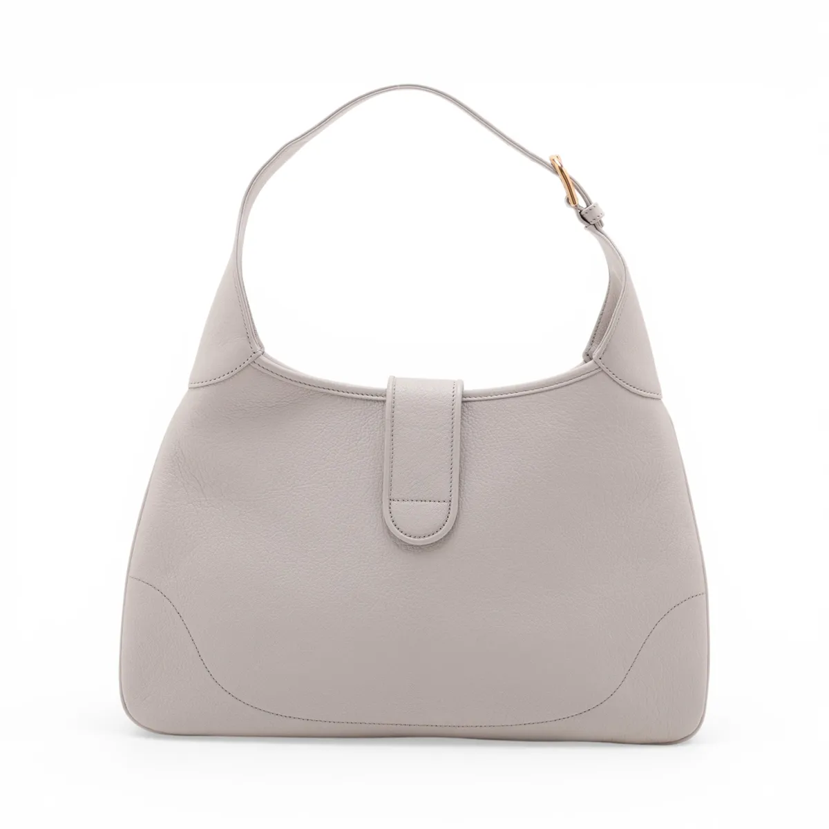Aphrodite Medium Leather Shoulder Bag, White, 726274 — view 2