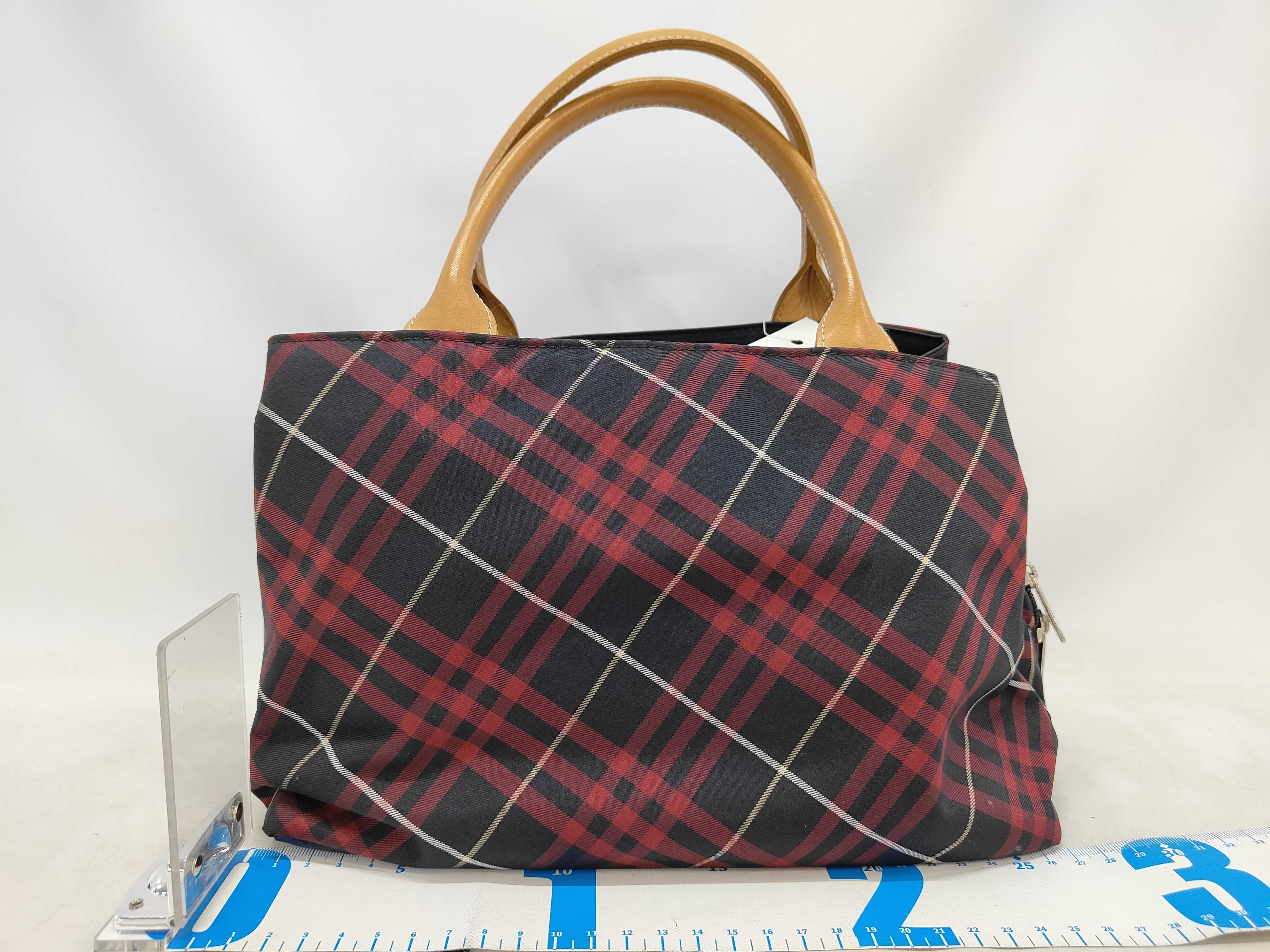 check hand handbag — view 2