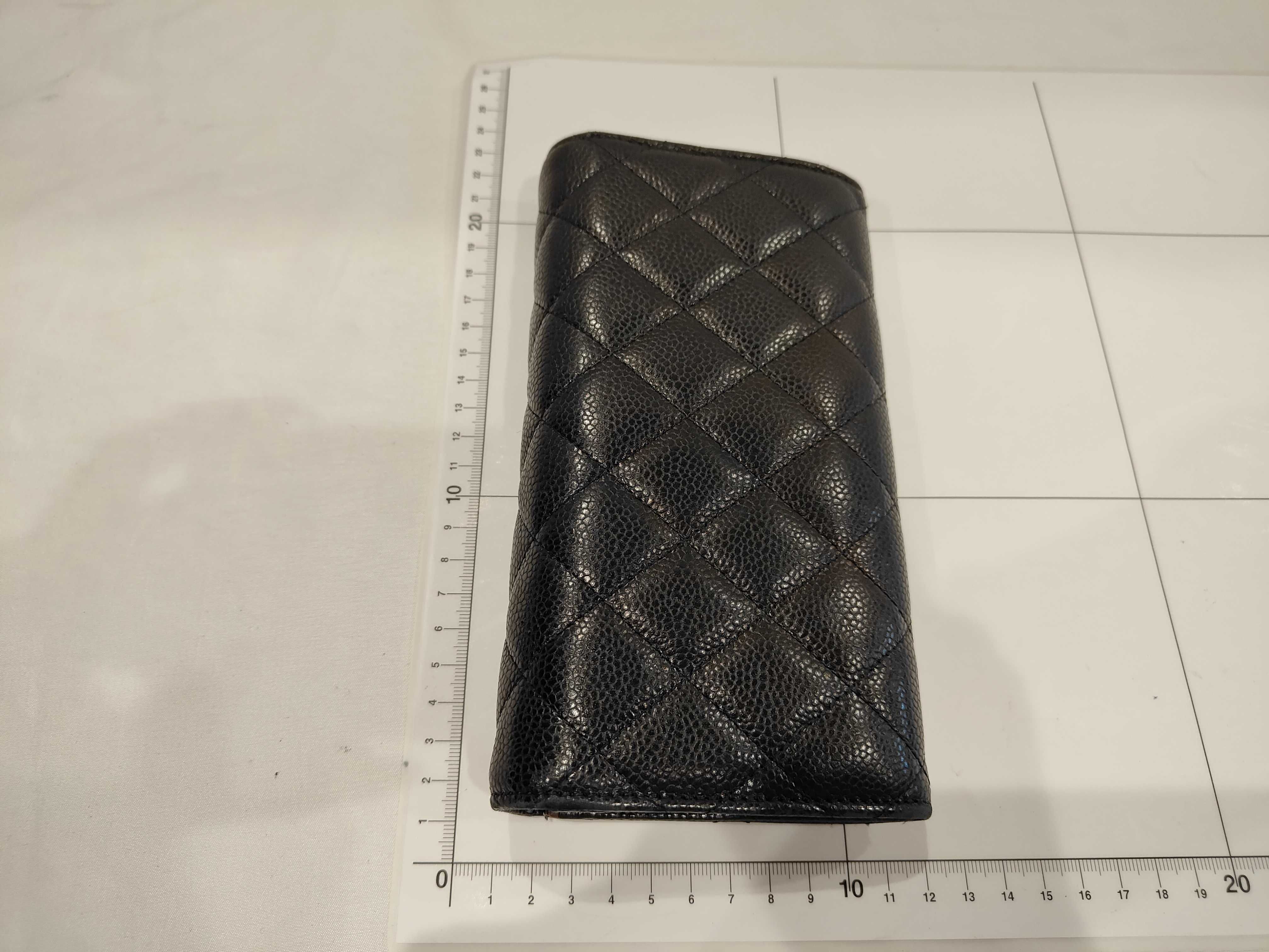 Caviar Skin Long Wallet, Serial Number 22 Series, Billfold — view 2