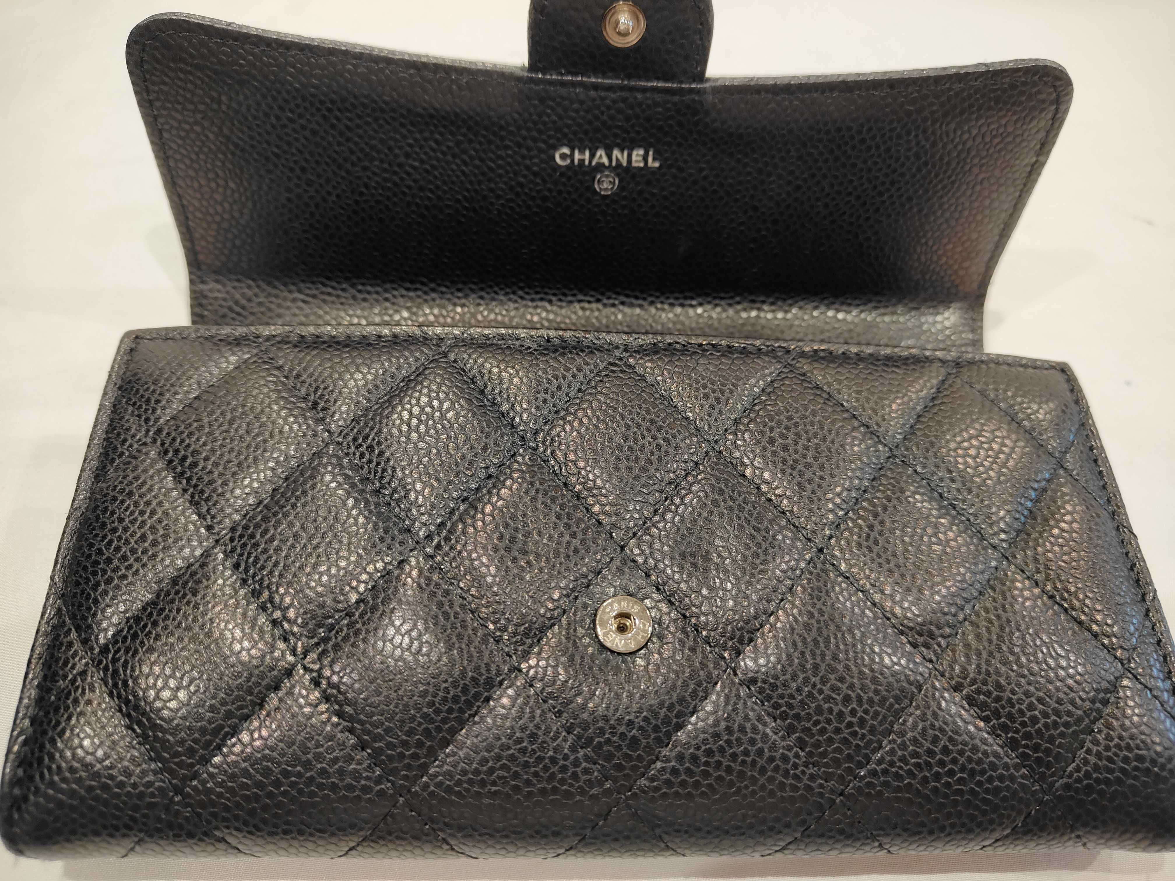 Caviar Skin Long Wallet, Serial Number 22 Series, Billfold — view 11