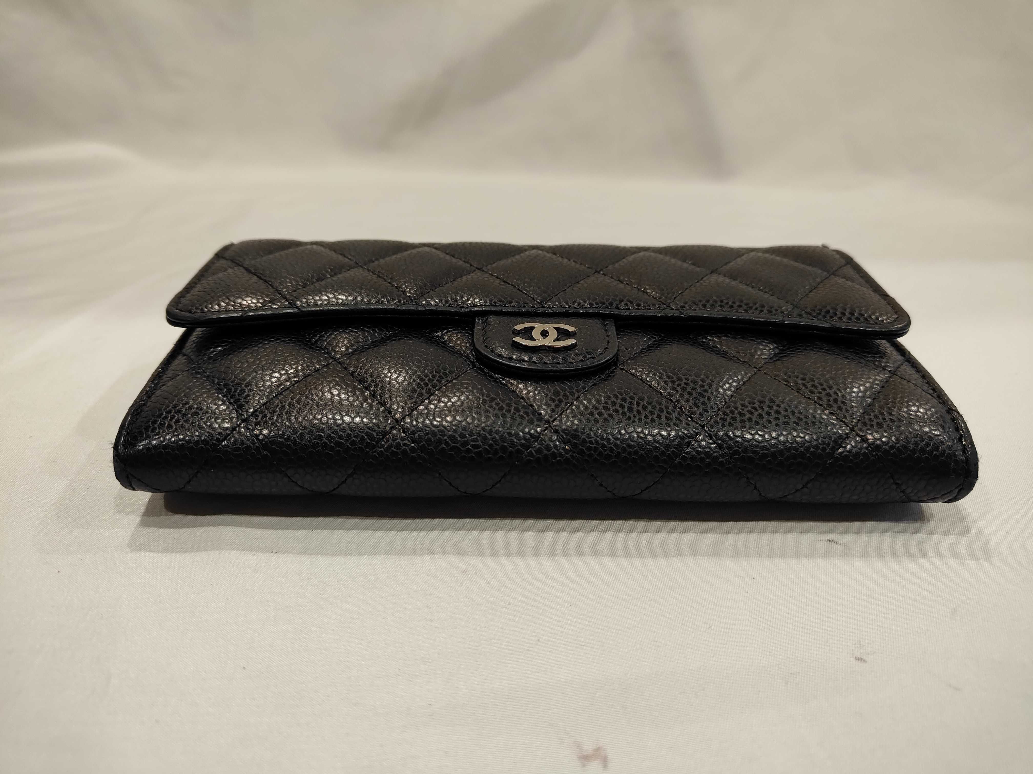 Caviar Skin Long Wallet, Serial Number 22 Series, Billfold — view 3