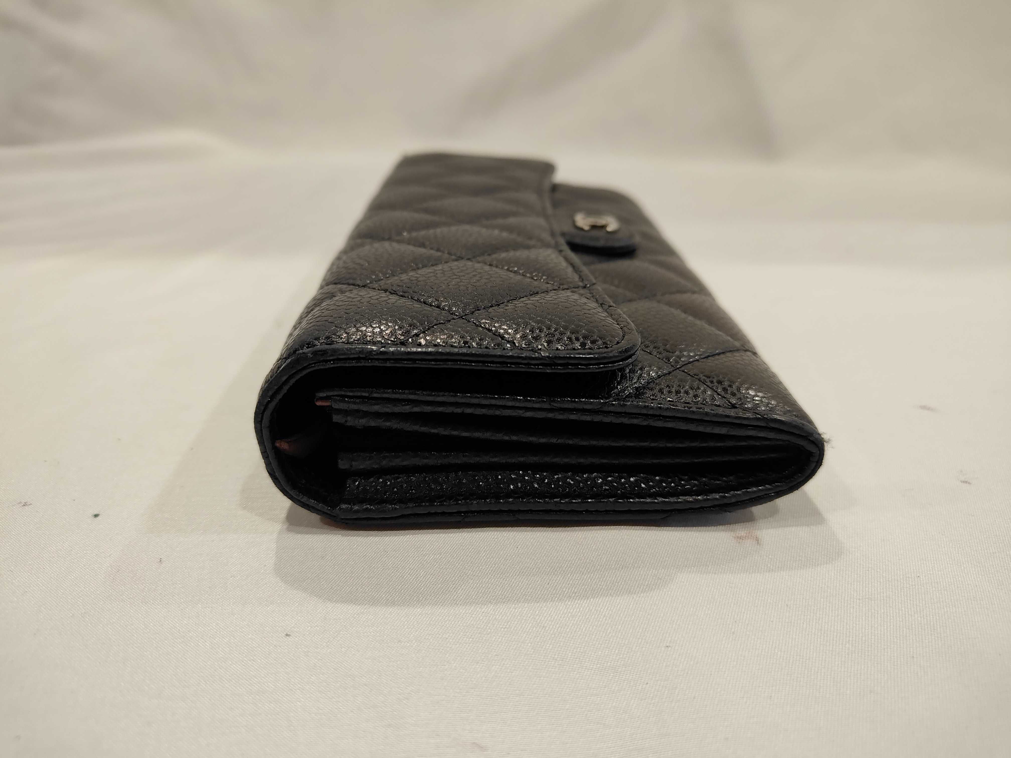 Caviar Skin Long Wallet, Serial Number 22 Series, Billfold — view 4