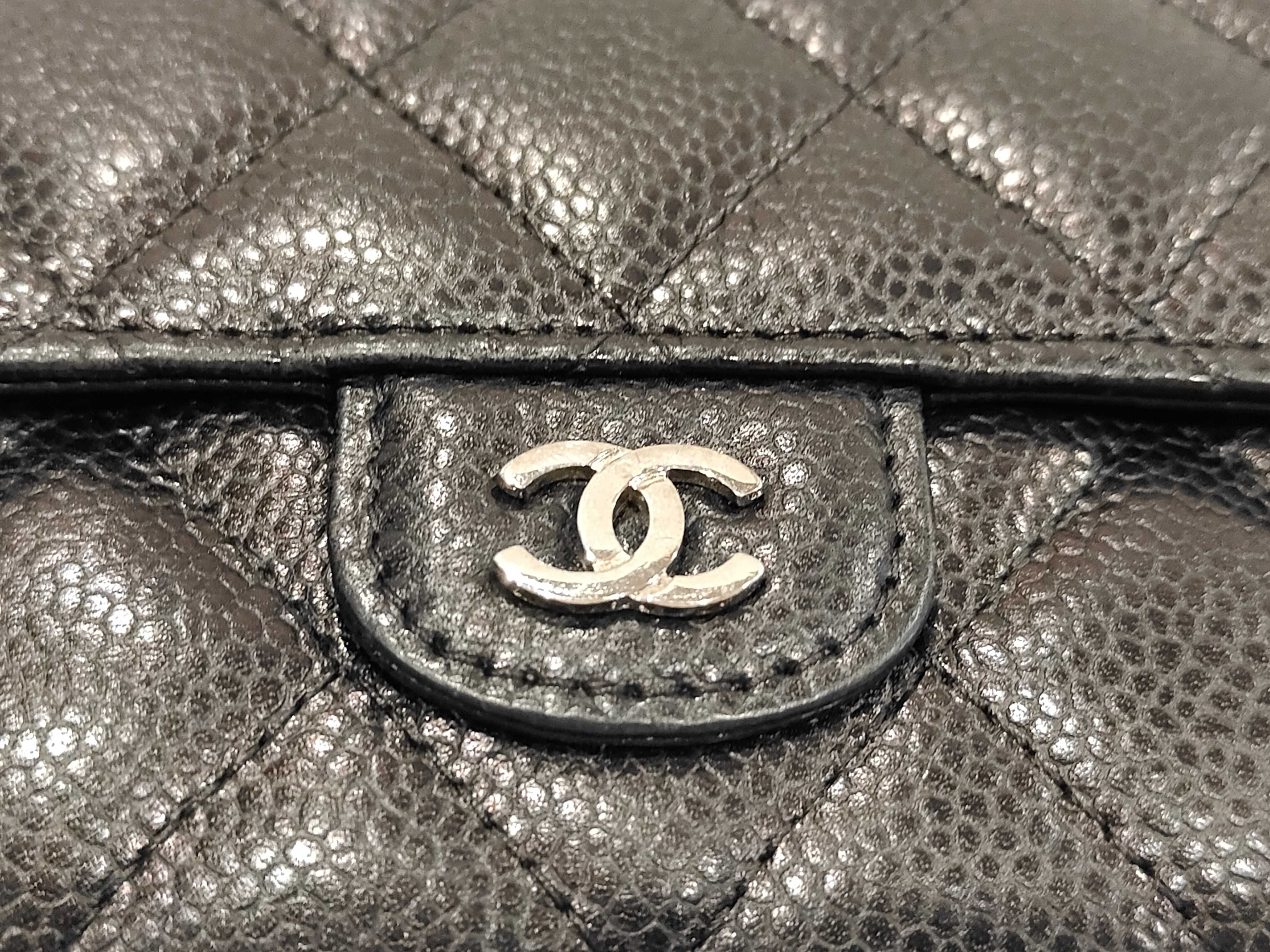 Caviar Skin Long Wallet, Serial Number 22 Series, Billfold — view 6