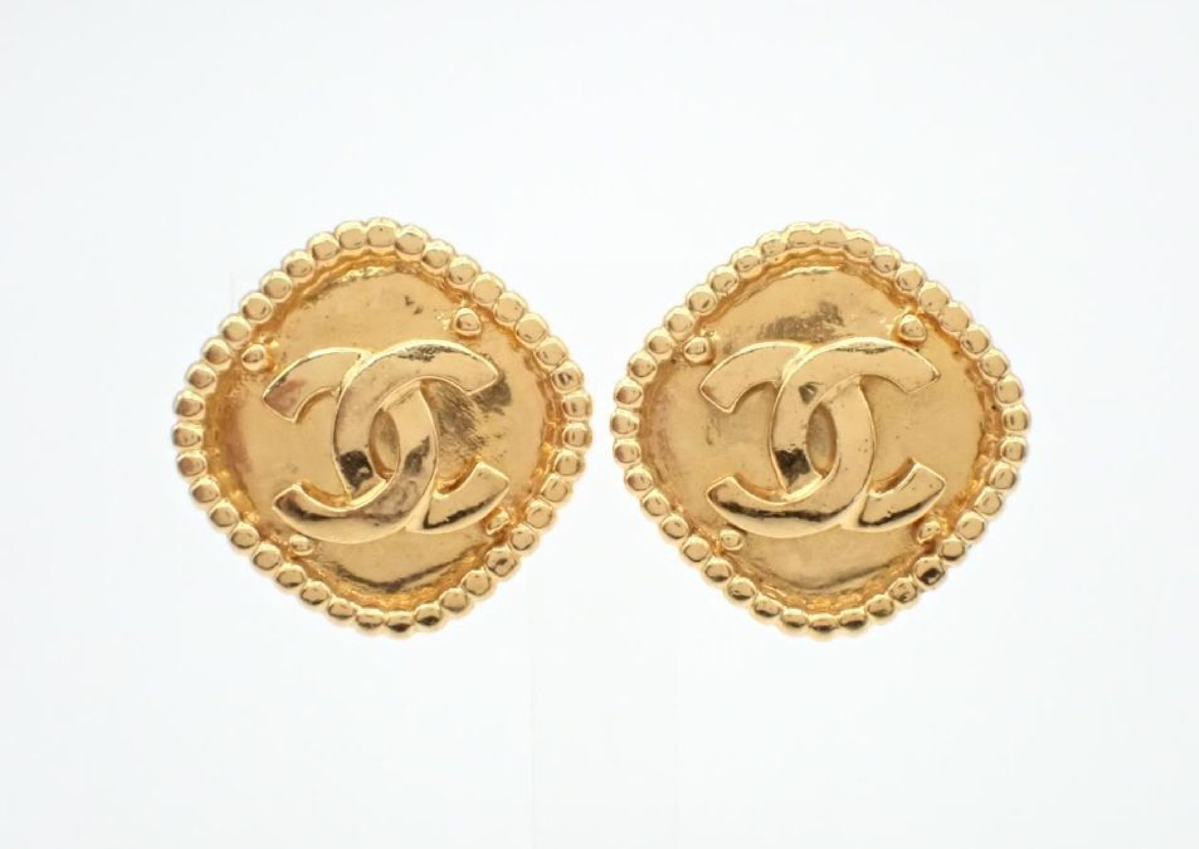Coco Mark Gold Earrings (with markings) 95A Earrings