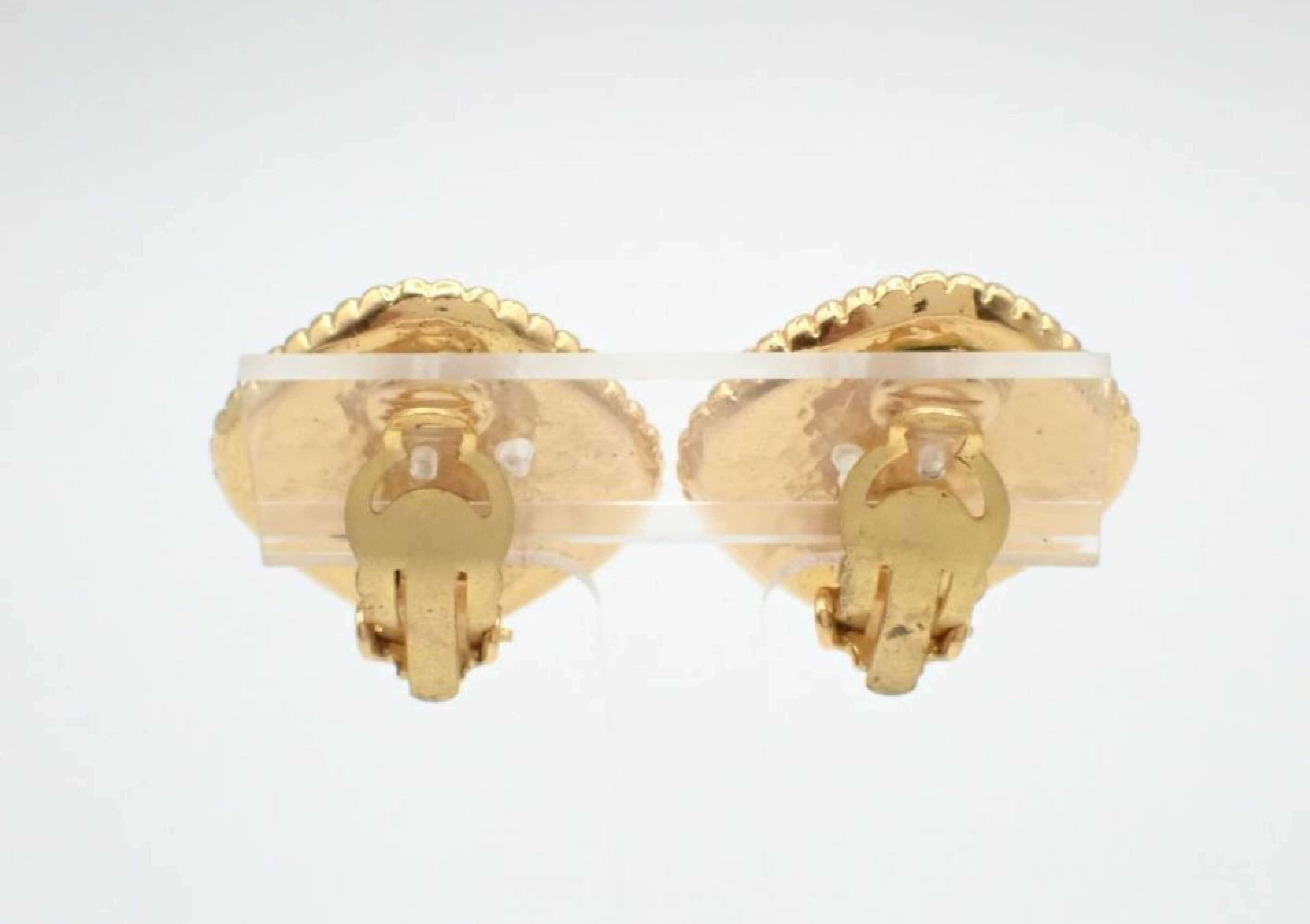 Coco Mark Gold Earrings (with markings) 95A Earrings — view 2