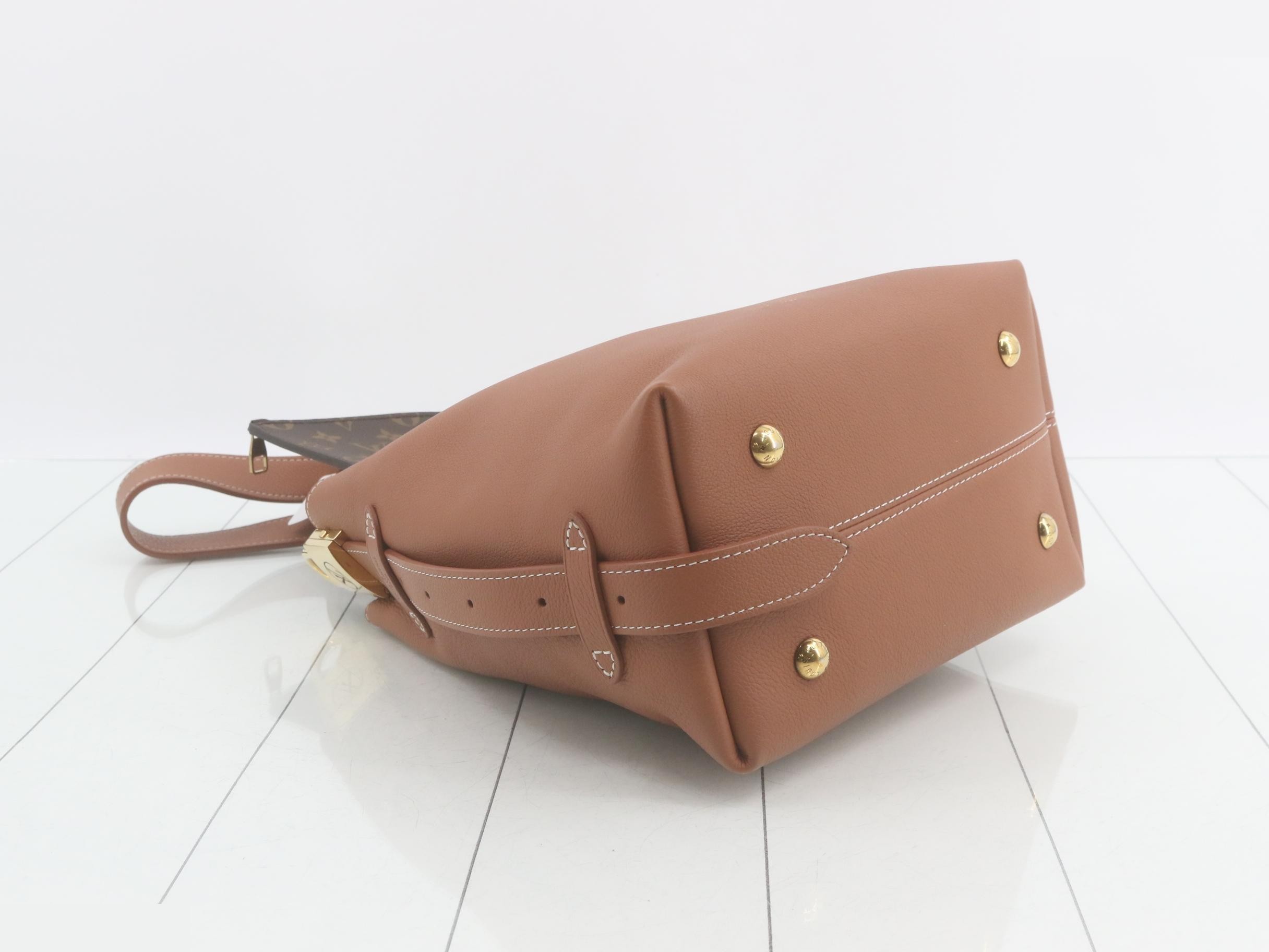 LV Low Key Hobo PM Leather M25354 Brown — view 5