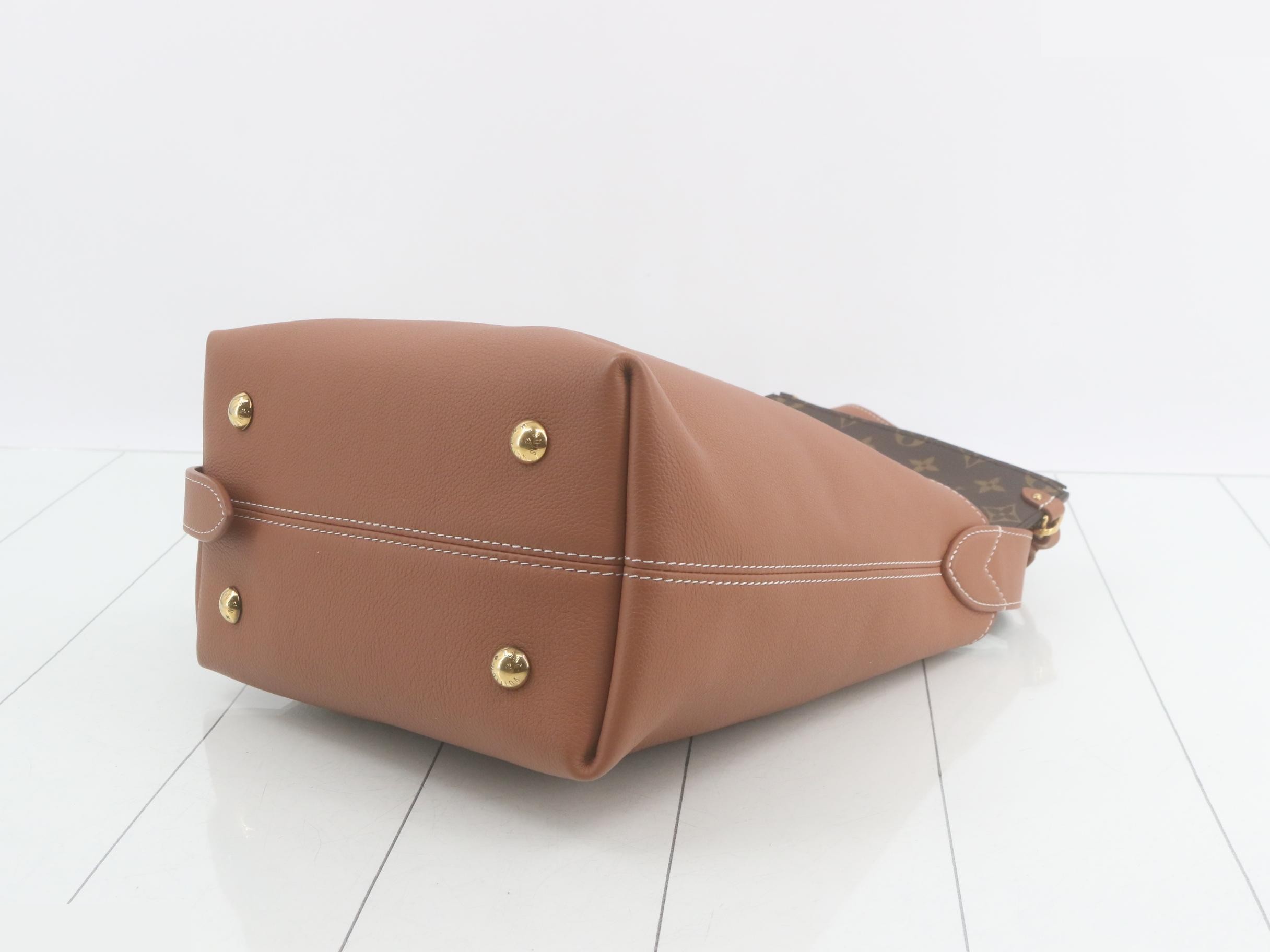 LV Low Key Hobo PM Leather M25354 Brown — view 6