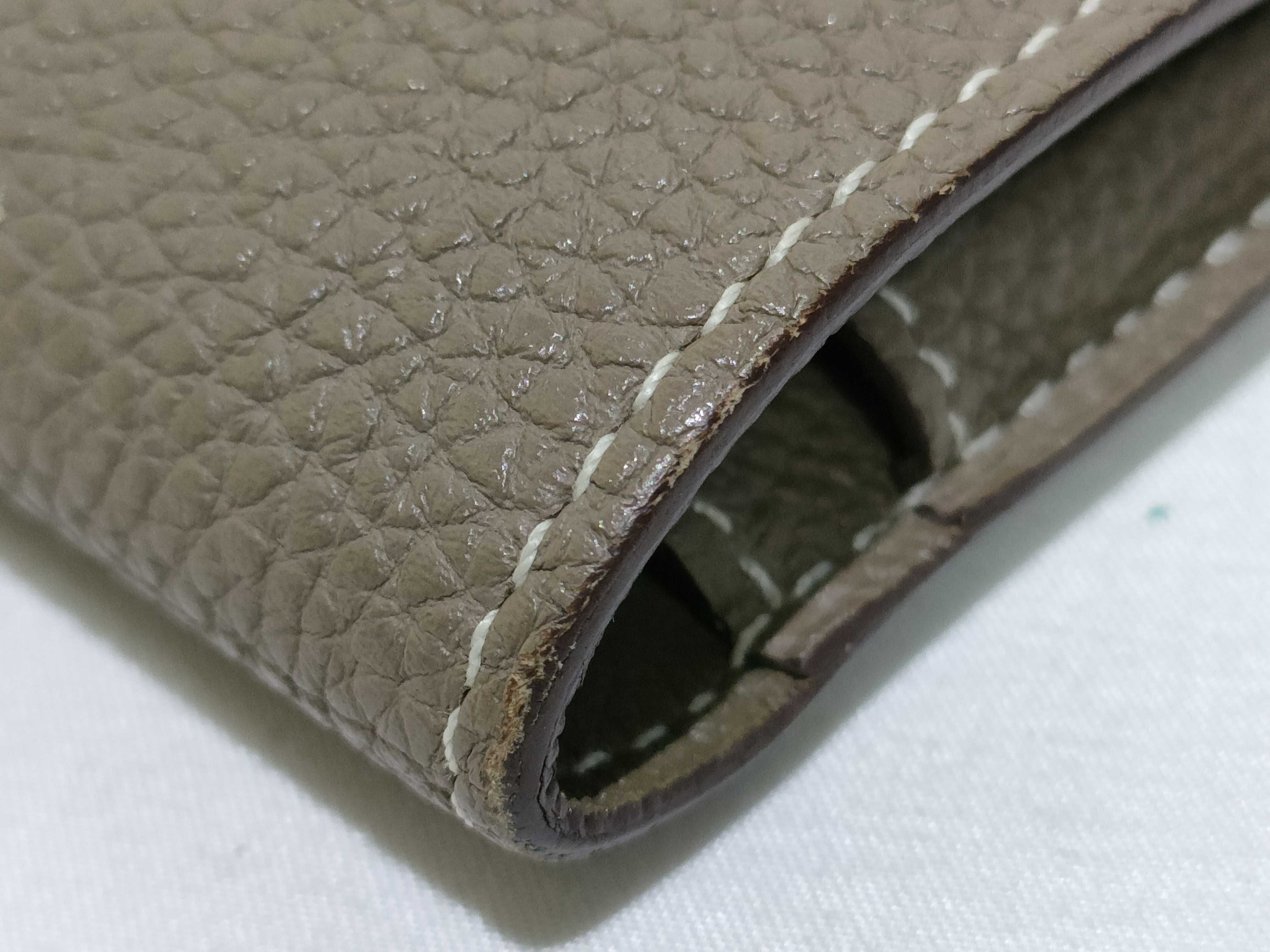Dogon GM Etoupe Silver Hardware Y Stamp Wallet — view 4