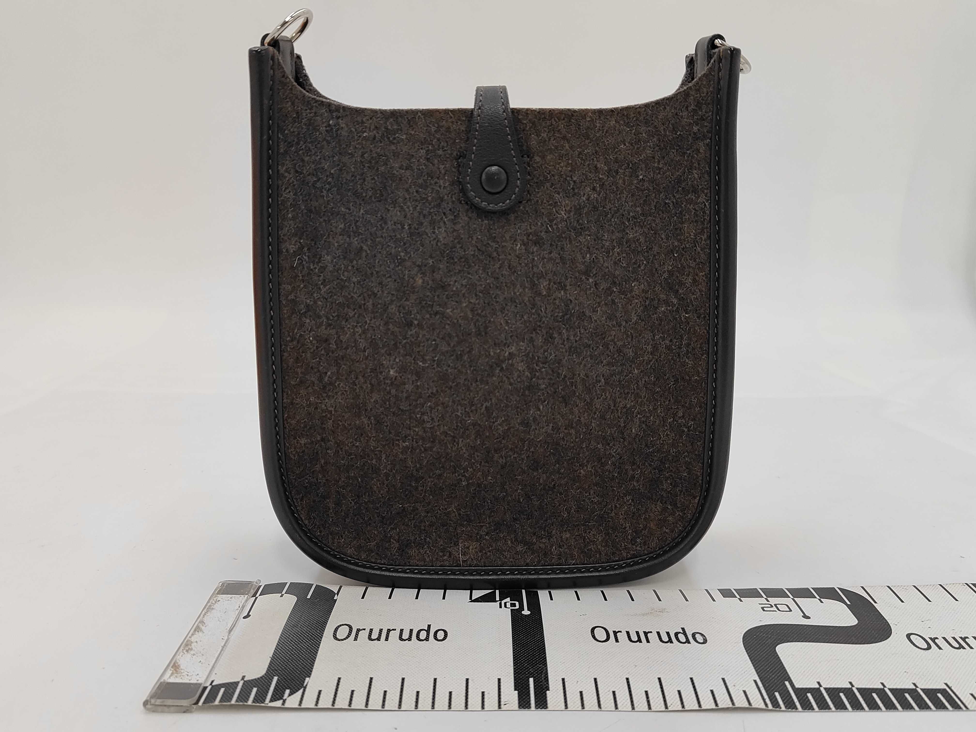 Evelyne TPM Grimoire/Black - Z stamp Felt Veau Swift Shoulder Bag Shoulder Strap Dust Bag x2 Shop Card Storage Box — view 2