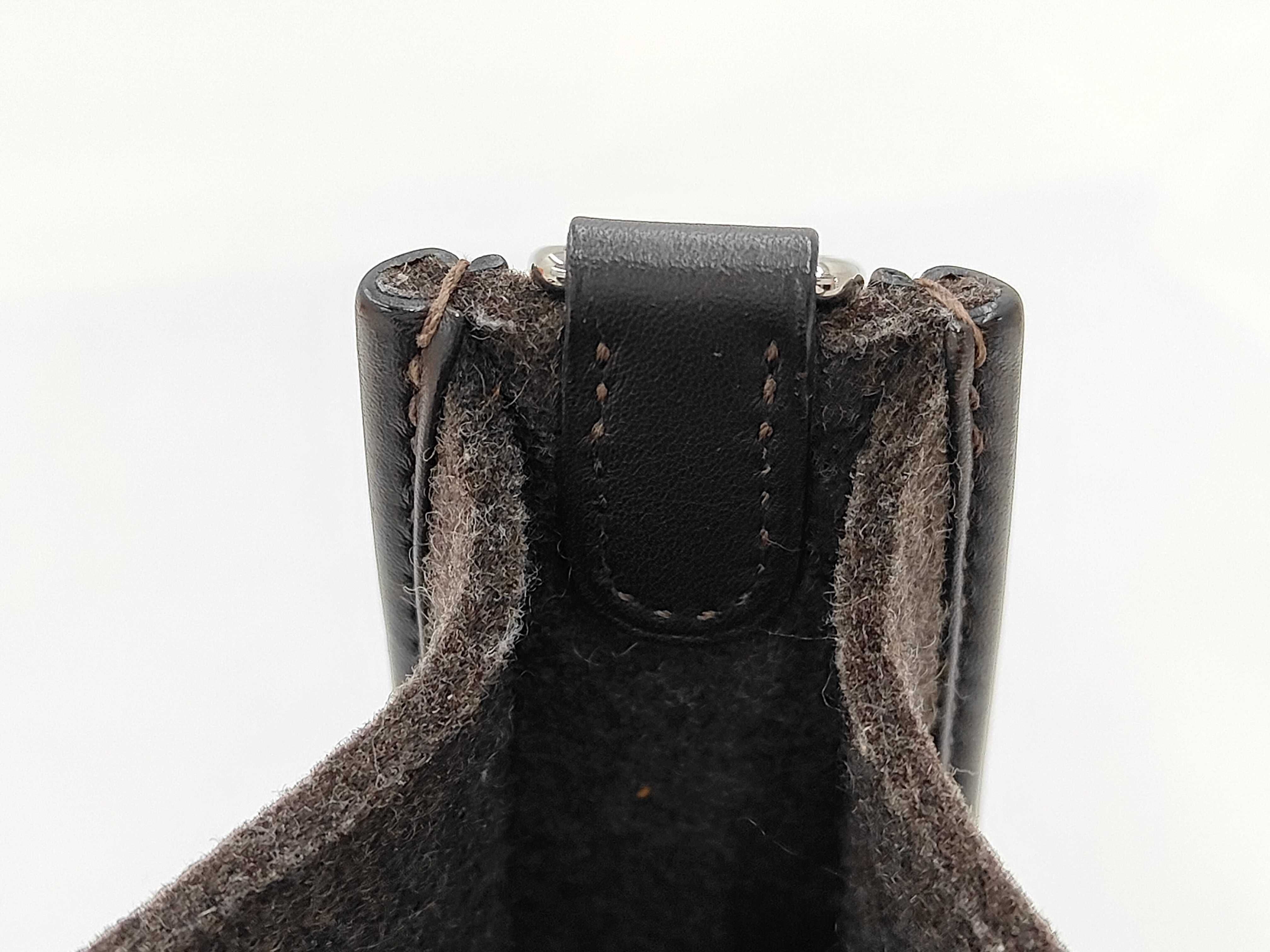 Evelyne TPM Grimoire/Black - Z stamp Felt Veau Swift Shoulder Bag Shoulder Strap Dust Bag x2 Shop Card Storage Box — view 9