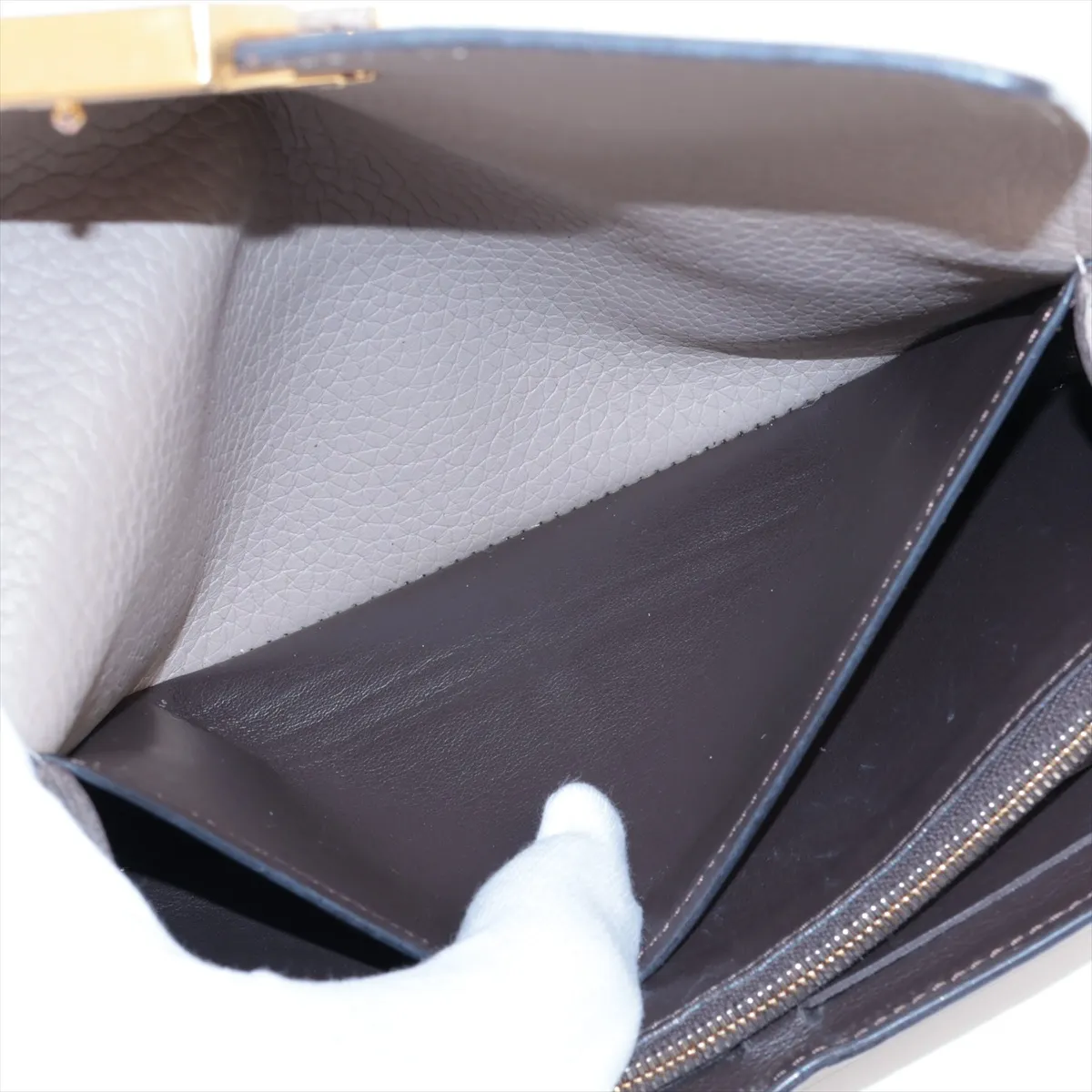 Taurillon Portefeuille Capucine M61249 MI2139 Galle Long Wallet — view 5